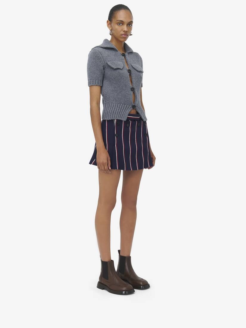 College Stripe Mini Skirt - 3