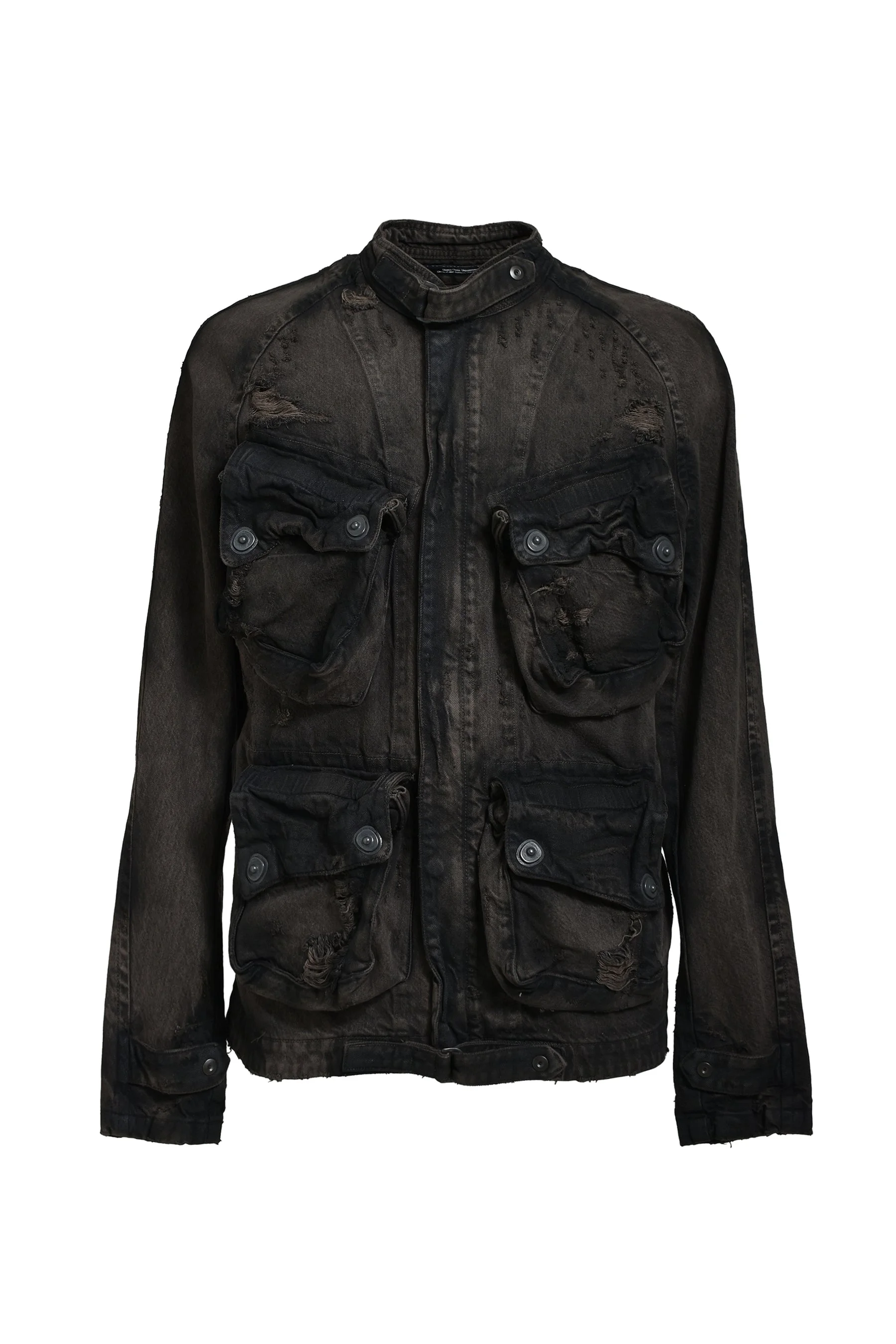 12oz Denim Blouse / Dark Brown - 1