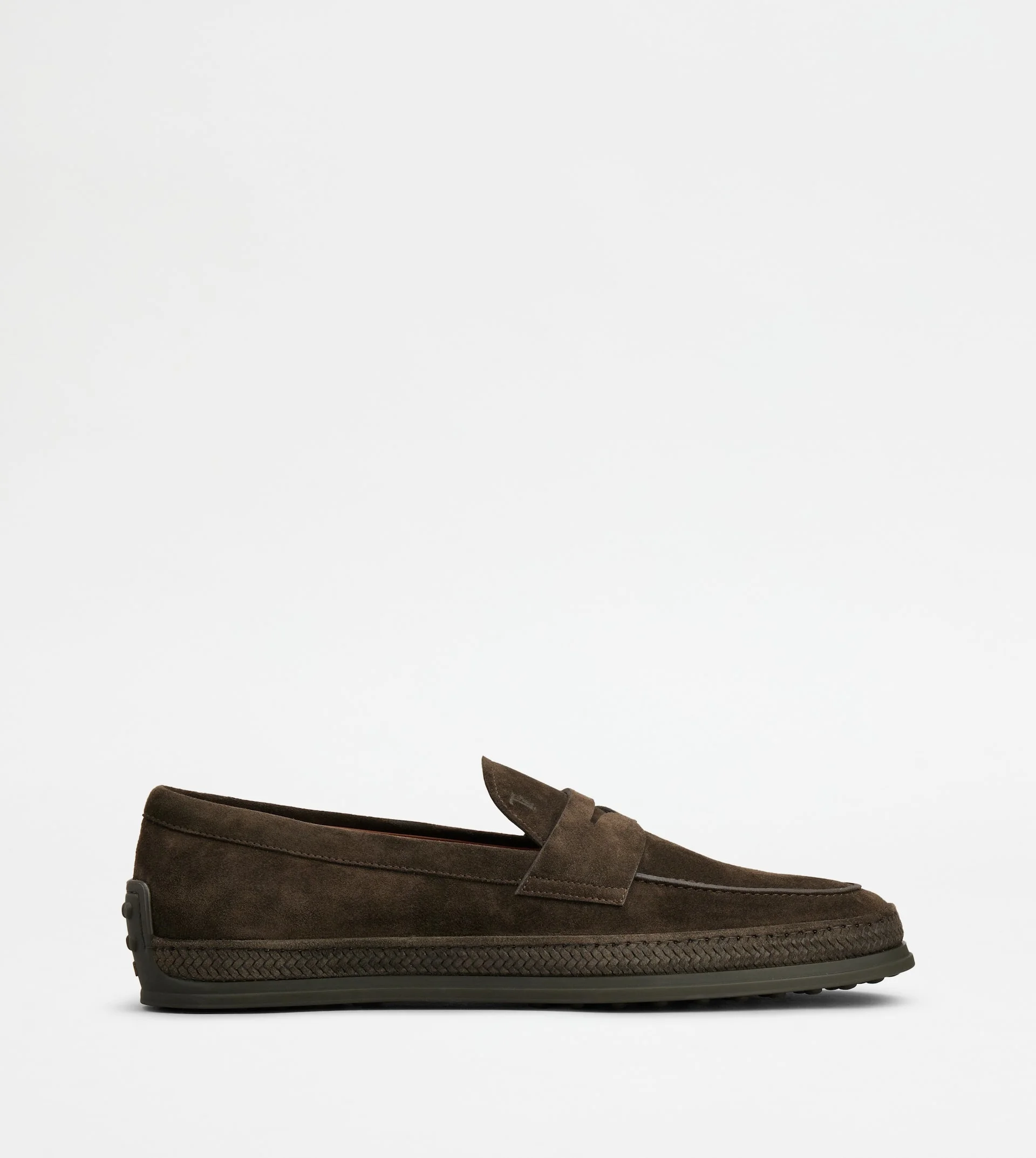 LOAFERS IN SUEDE - BROWN - 1