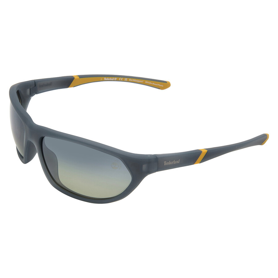 Timberland Polarized Smoke Wrap Men's Sunglasses TB00035 20D 67 - 4