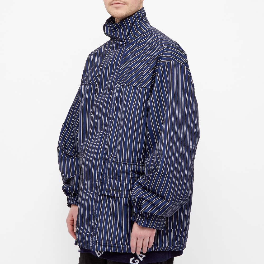 Balenciaga Stripe Ripstop Oversized Parka - 5