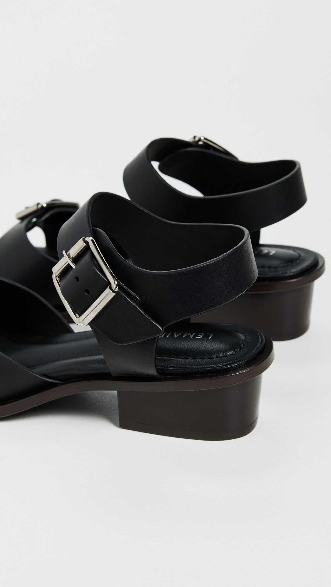 Square Heeled Sandals With Straps - 3