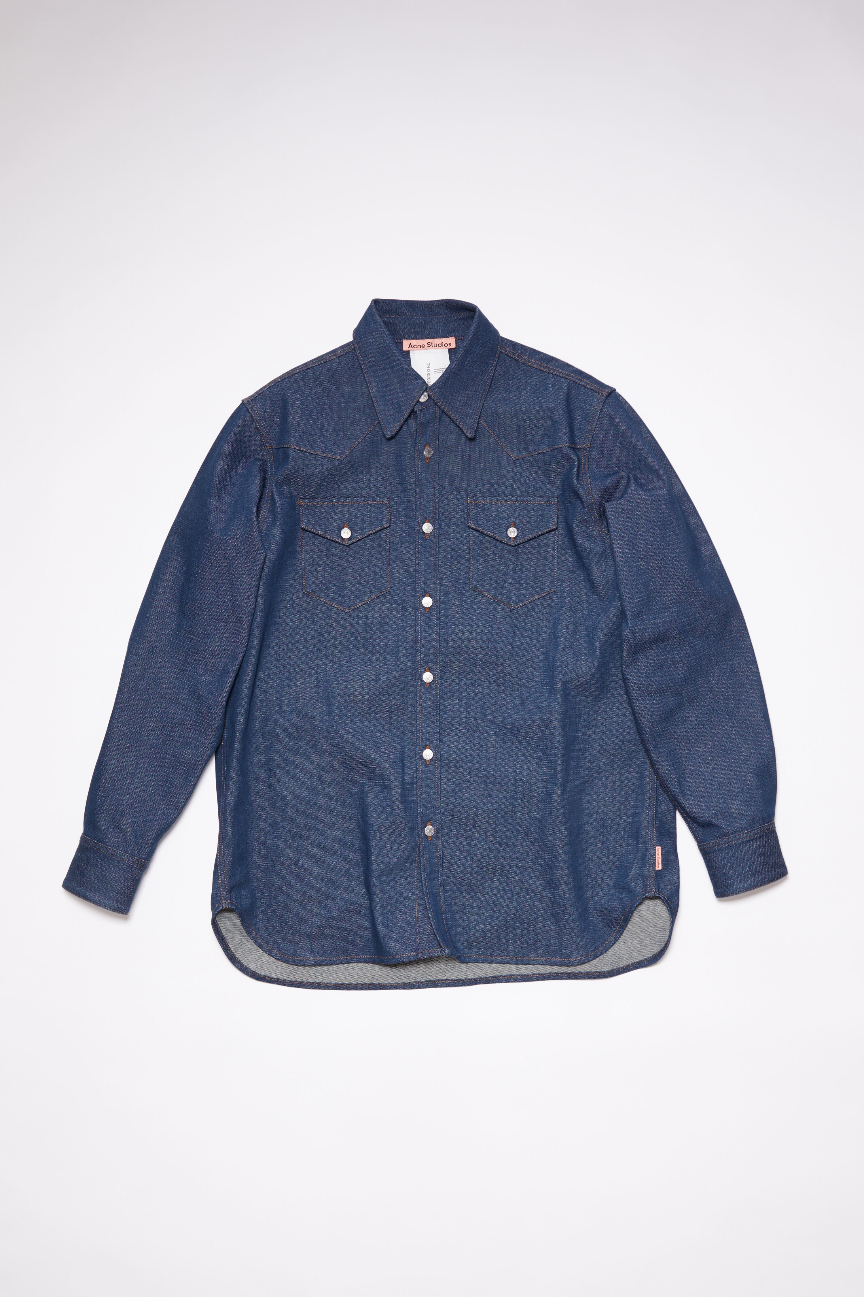 Denim button-up shirt - Indigo blue - 6