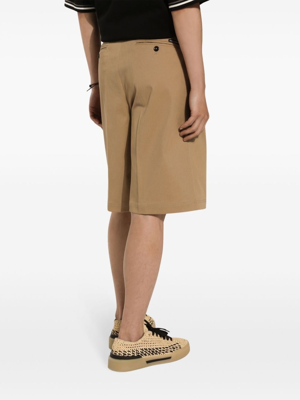 pleat-detail Bermuda shorts - 5