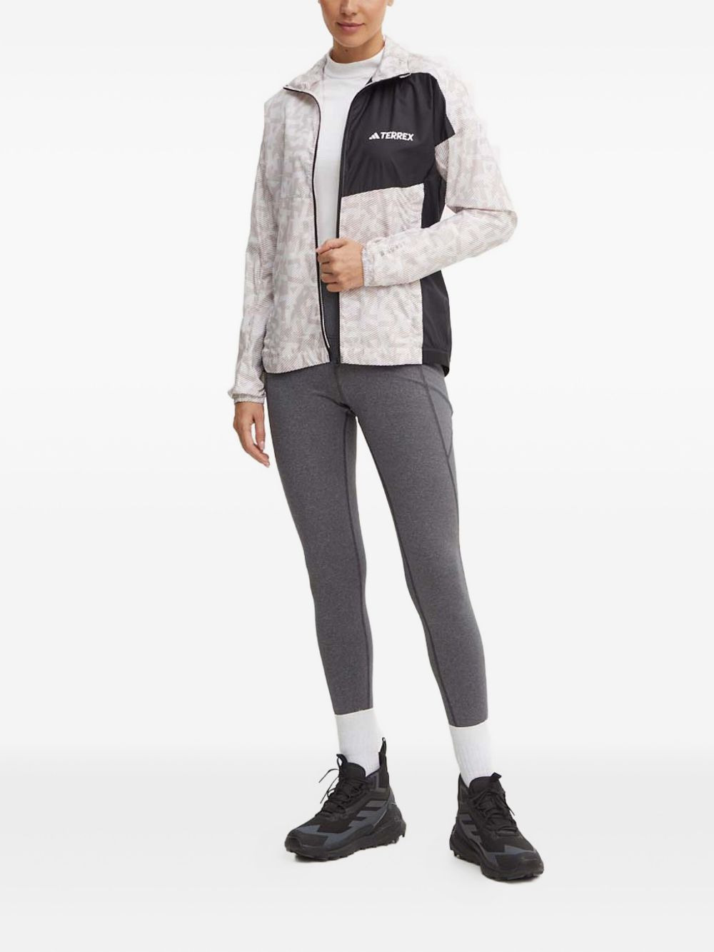 patterned panelled jacket - 2