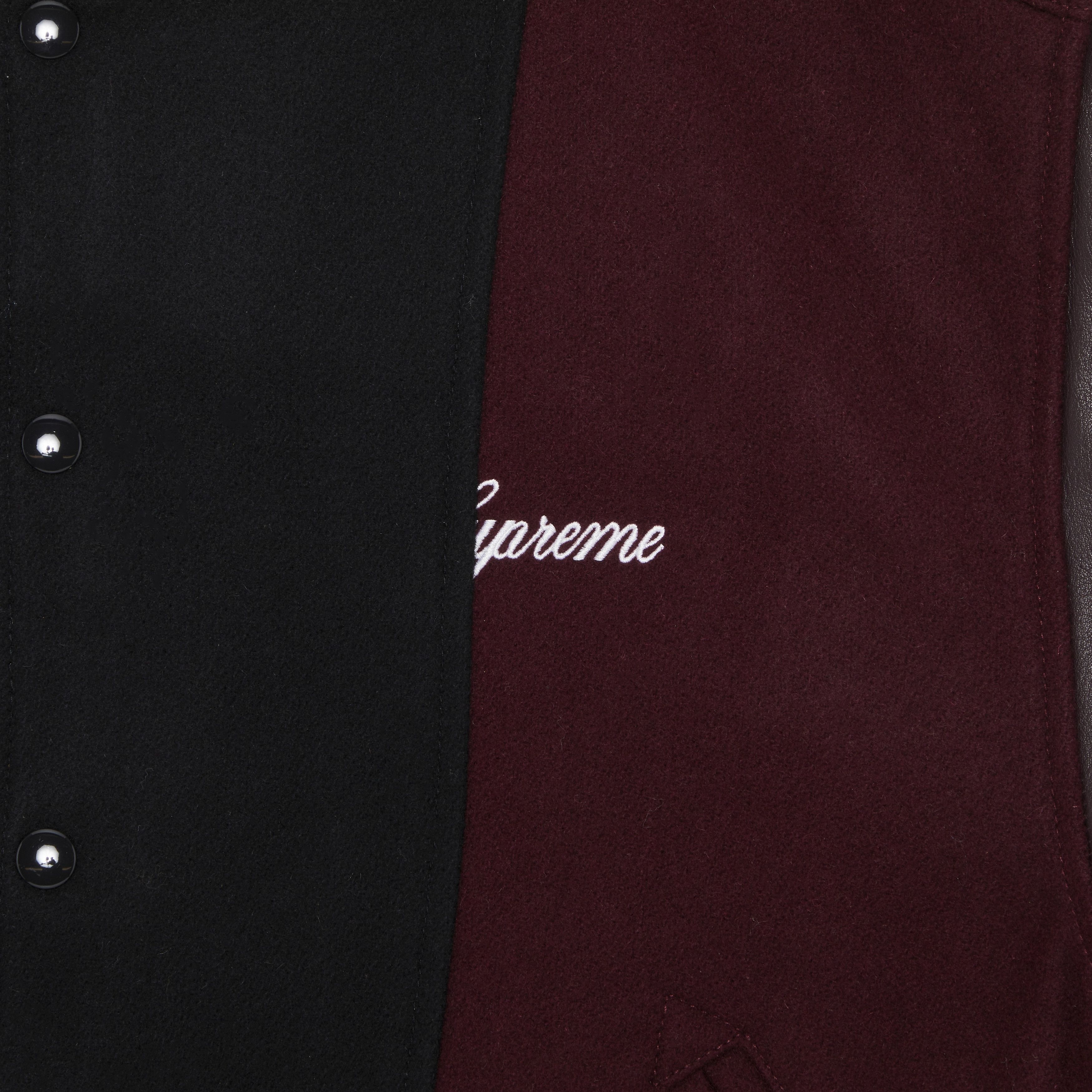 Supreme x MM6 Maison Margiela Split Varsity Jacket 'Multicolor' - 3
