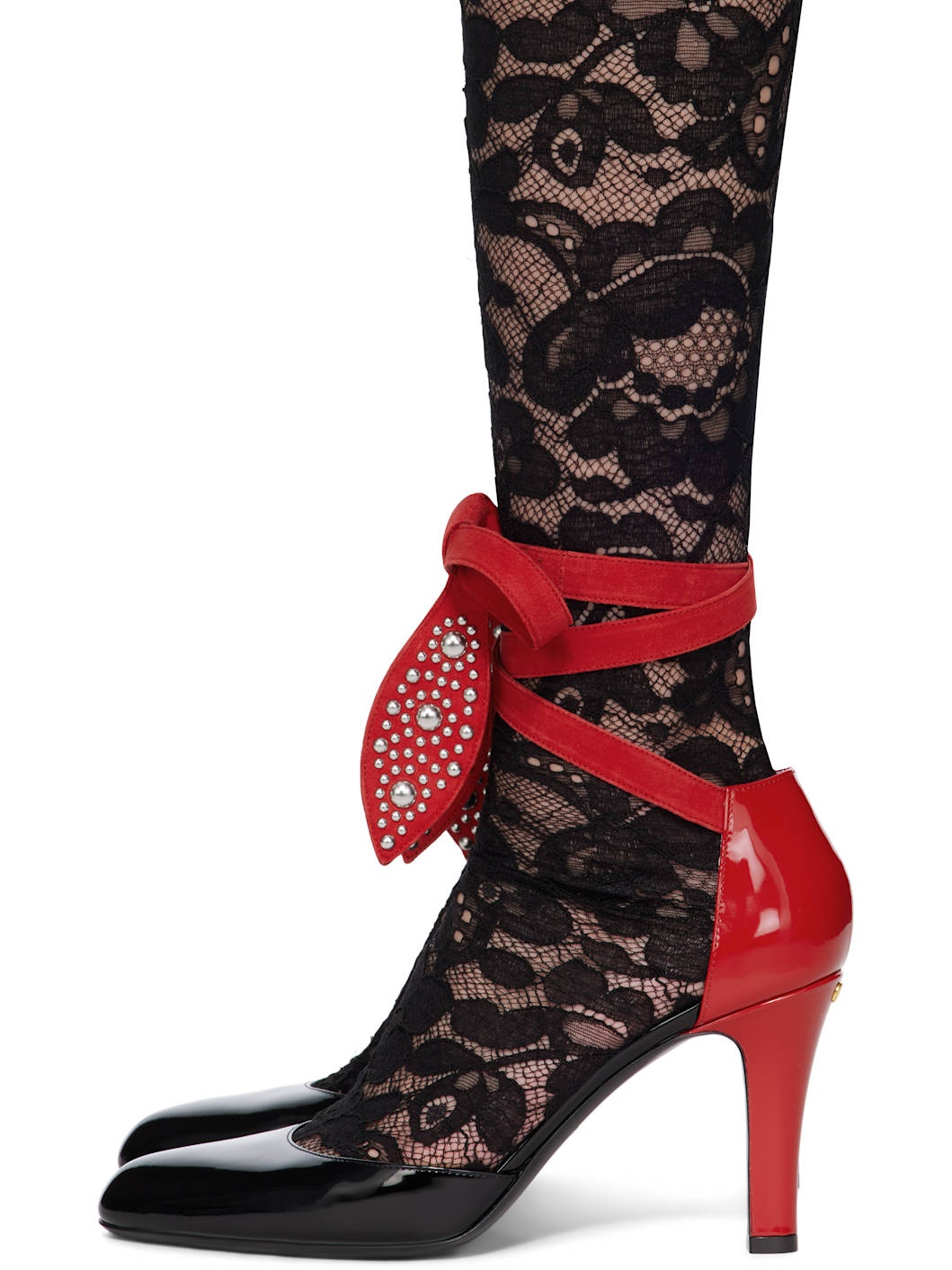 Black & Red Foliefoliage Heels - 3