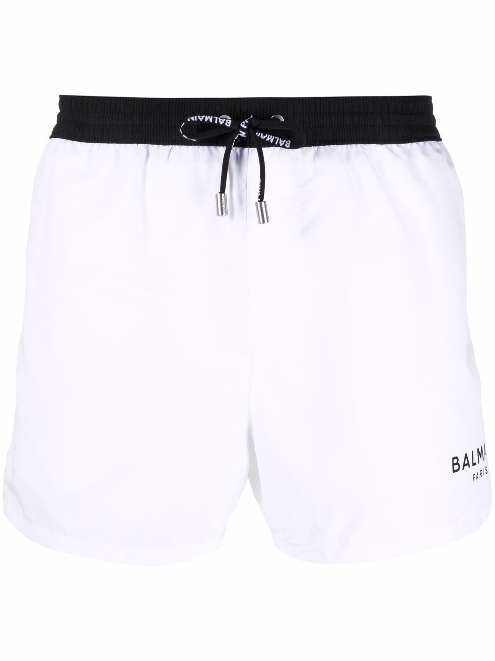 logo-print swim shorts - 1