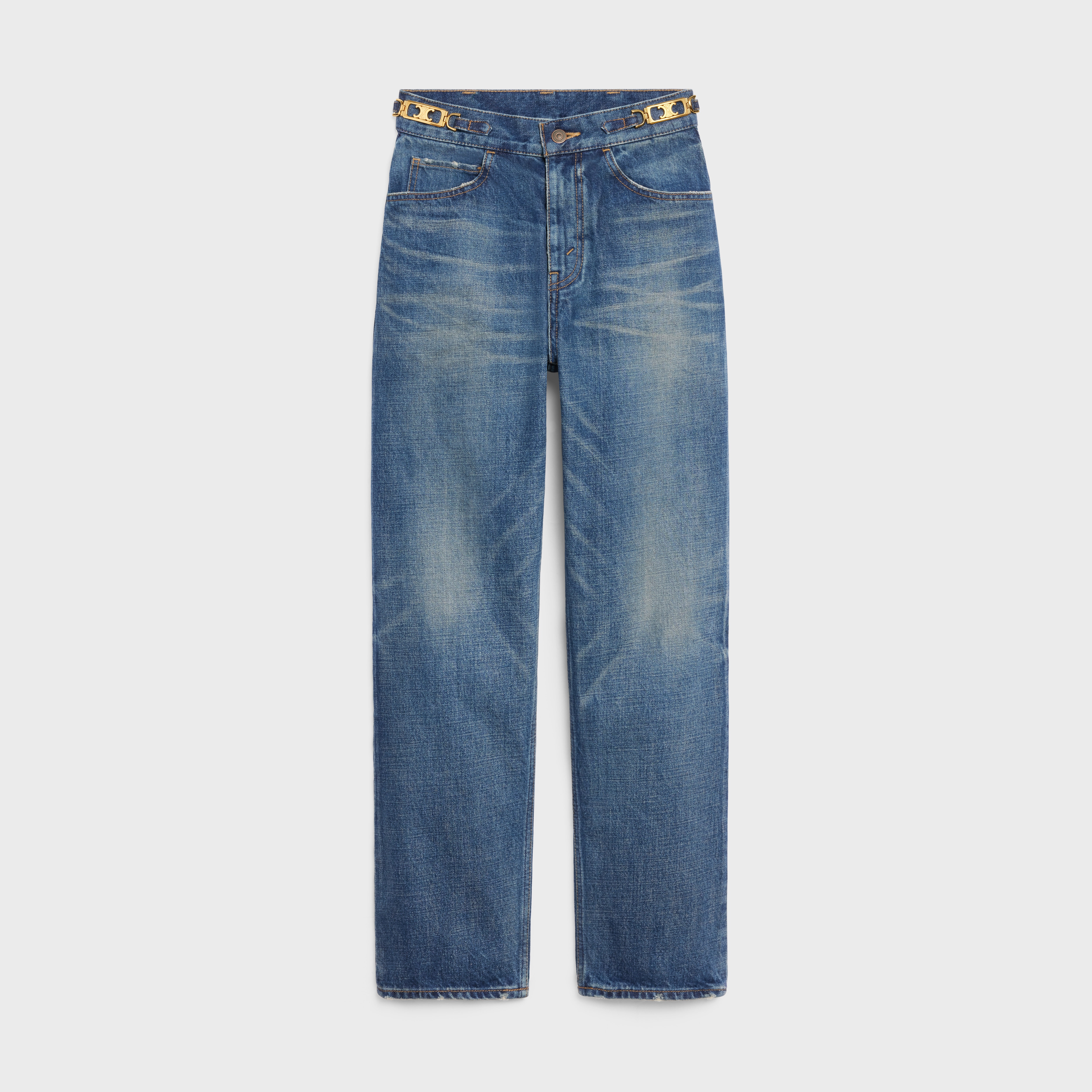 【CELINE】入手困難☆FRANCOISE JEANS IN DARK UNION WASH DENIM CELINE Francoise $1150 Dark Union Wash Denim Jeans New