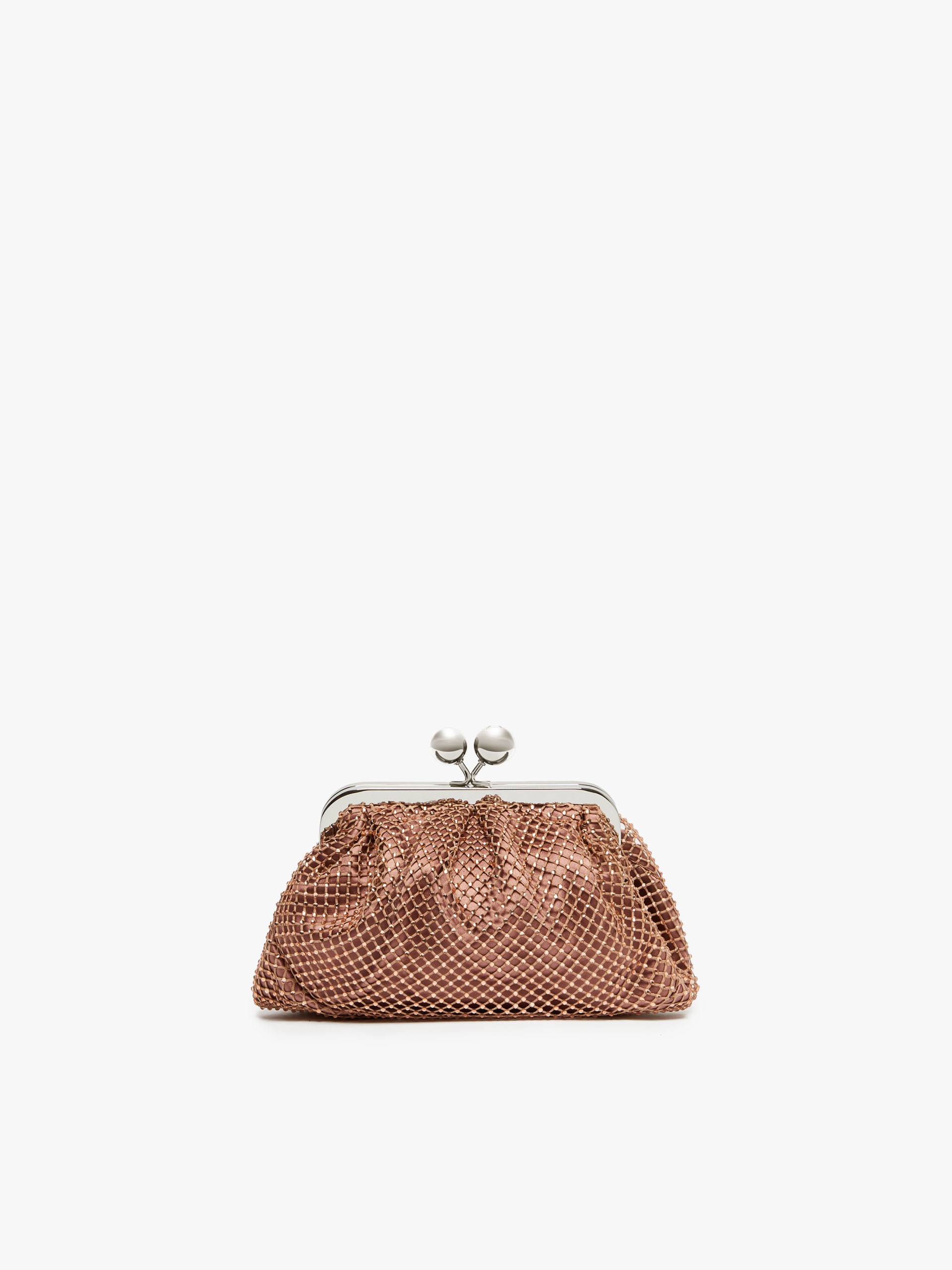 EDITA Small Pasticcino Bag in mesh and rhinestones - 3