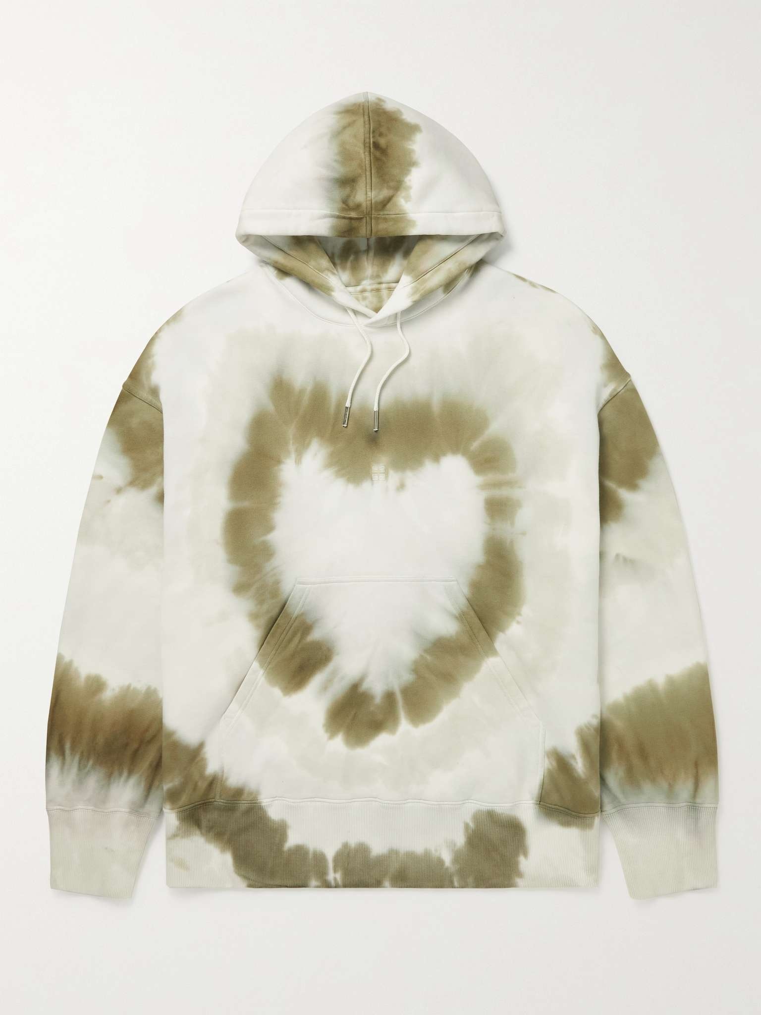 Oversized Tie-Dyed Cotton-Jersey Hoodie - 1