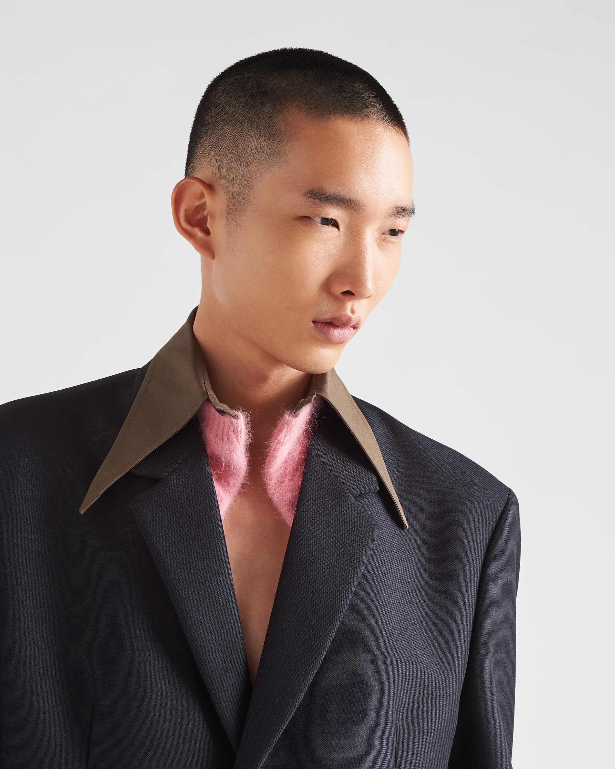 Prada Single-breasted mohair wool jacket | REVERSIBLE