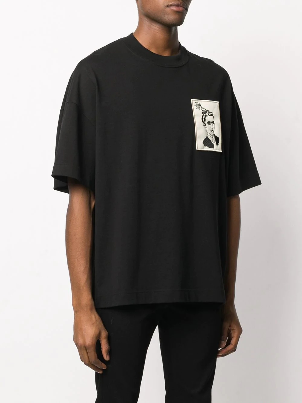 woven face T-shirt - 3