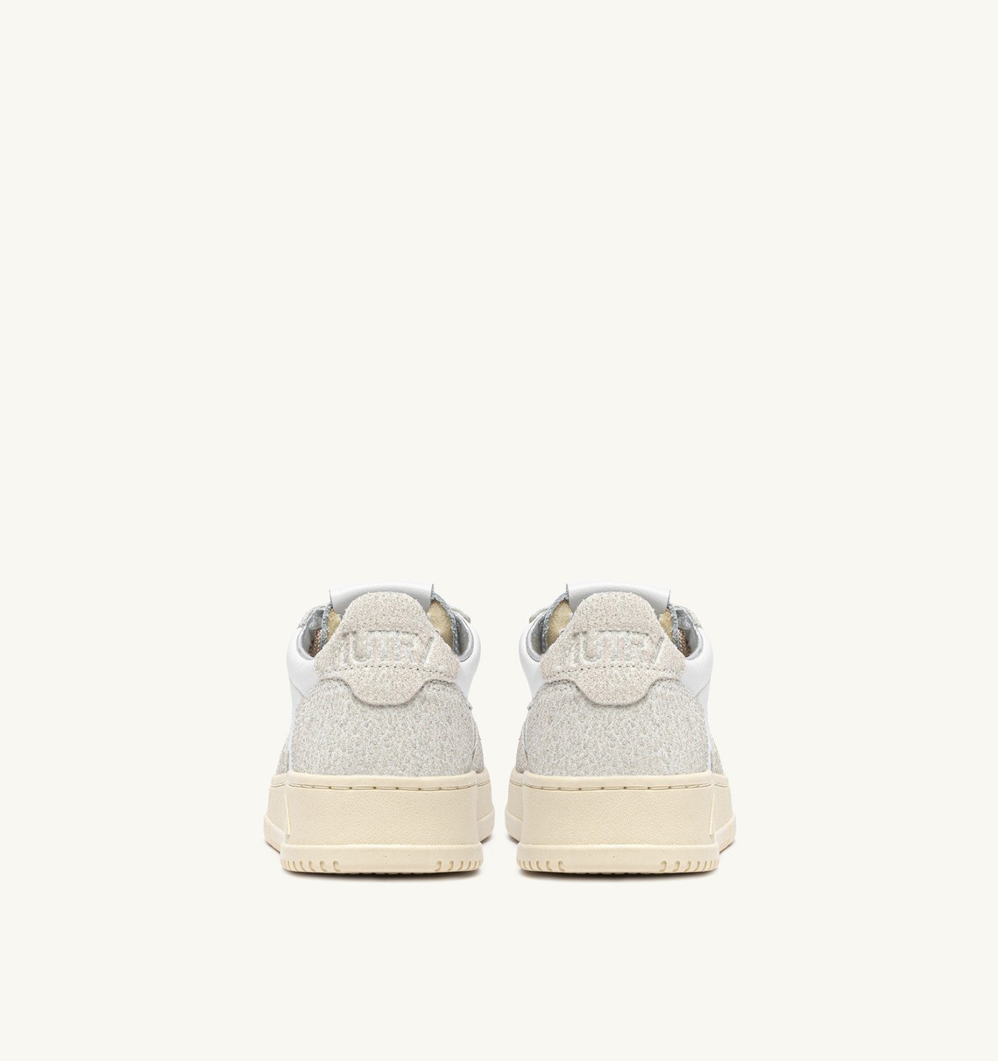 MEDALIST LOW SNEAKERS IN WHITE AND GLITTER LEATHER - 3