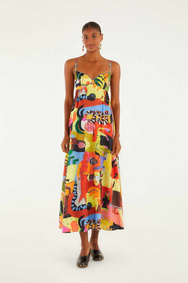 Ana Leovy Farm Rio Sleeveless Maxi Dress 1