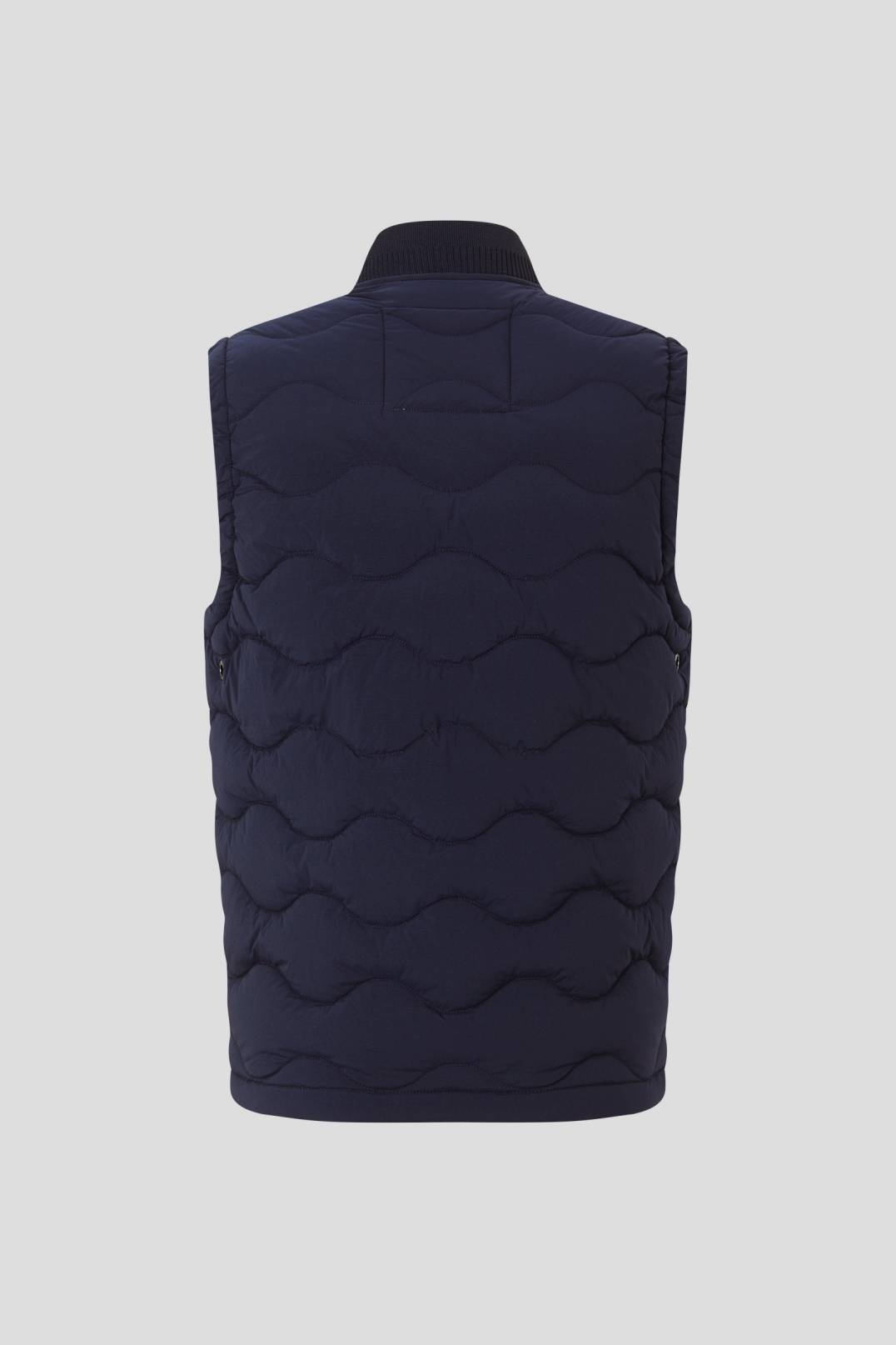 CLAY QUILTED WAISTCOAT IN NAVY BLUE - 6