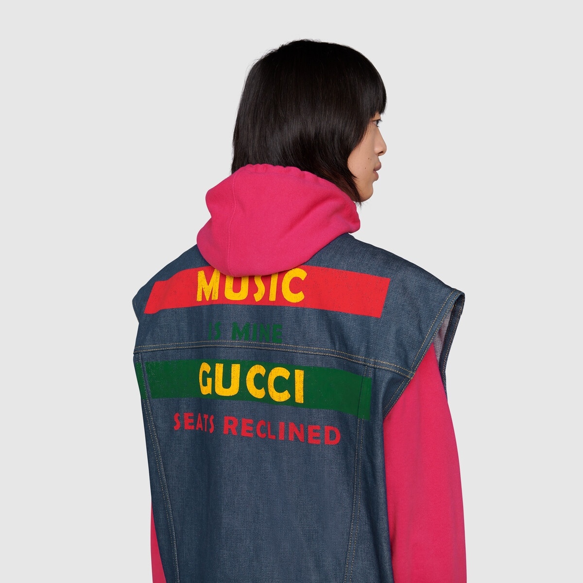 Gucci 100 denim vest - 8