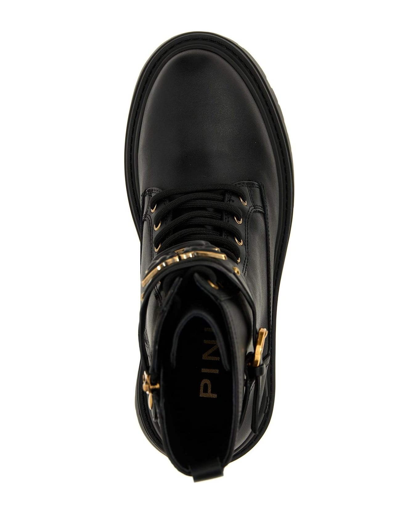 Logo Plaque Combat Boots - 4