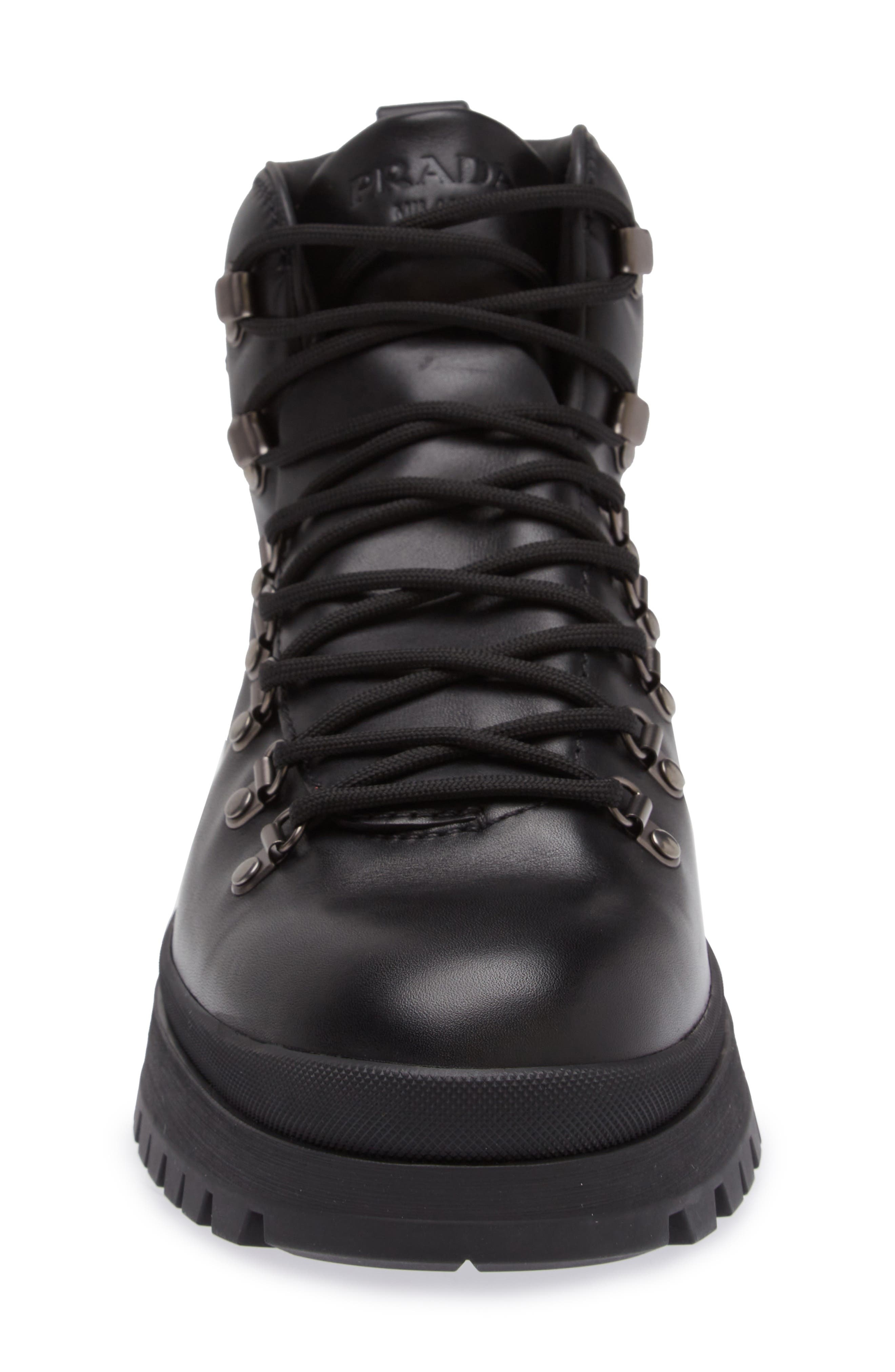 Prada Brixxen Hiking Boot in Nero at Nordstrom - 4