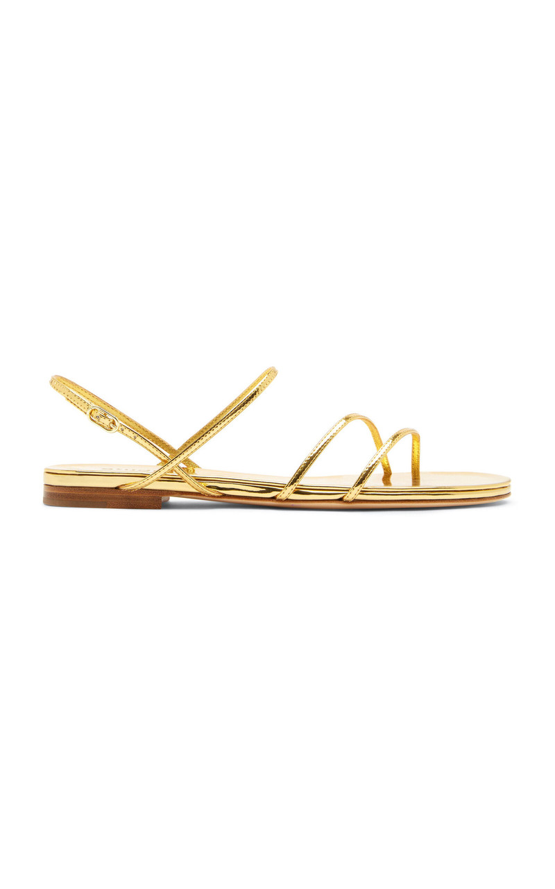 Helix Leather Sandals gold - 1