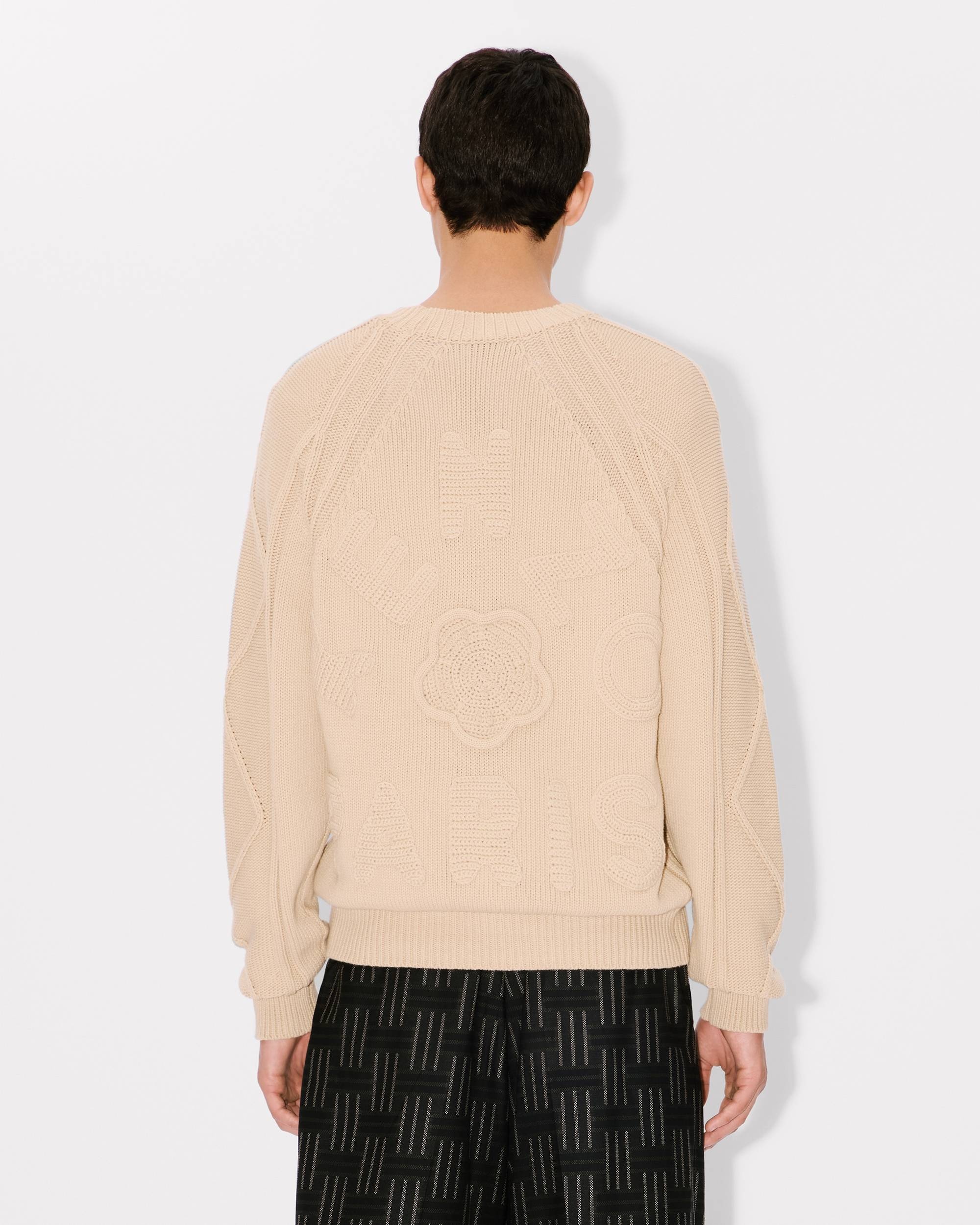 Hand-embroidered cable jumper - 4