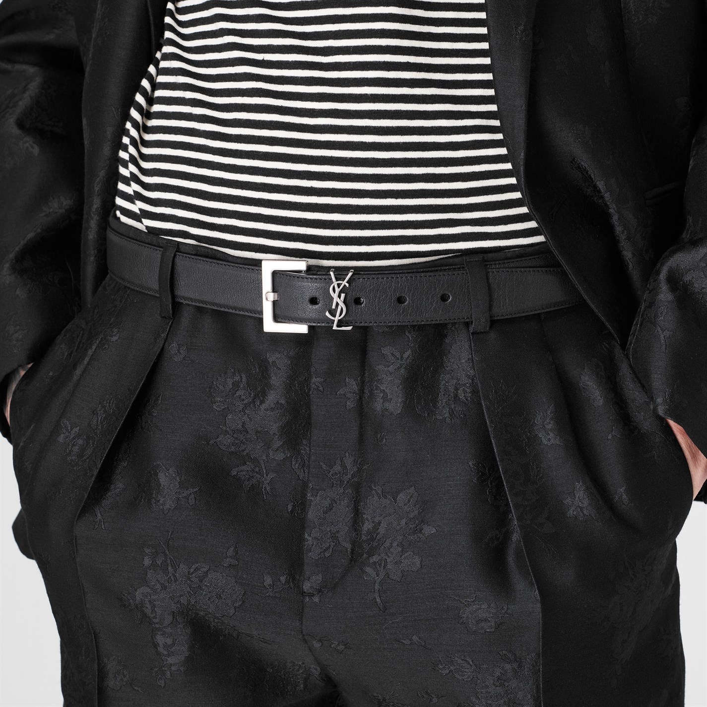 Ysl Black Belt Outfit Belt Outfit Saint Laurent Monogram Leather