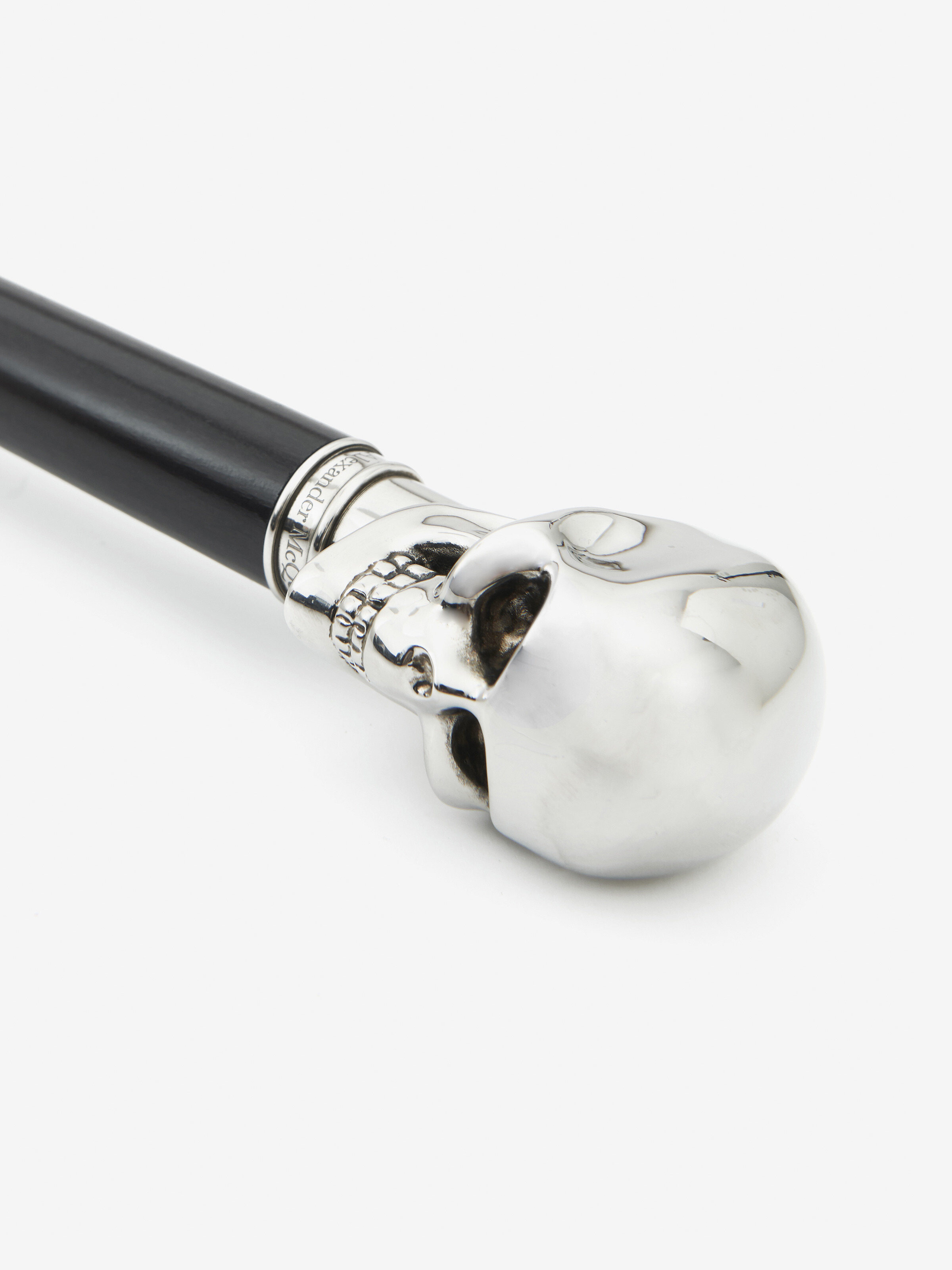 Skull Long Umbrella in Black - 4