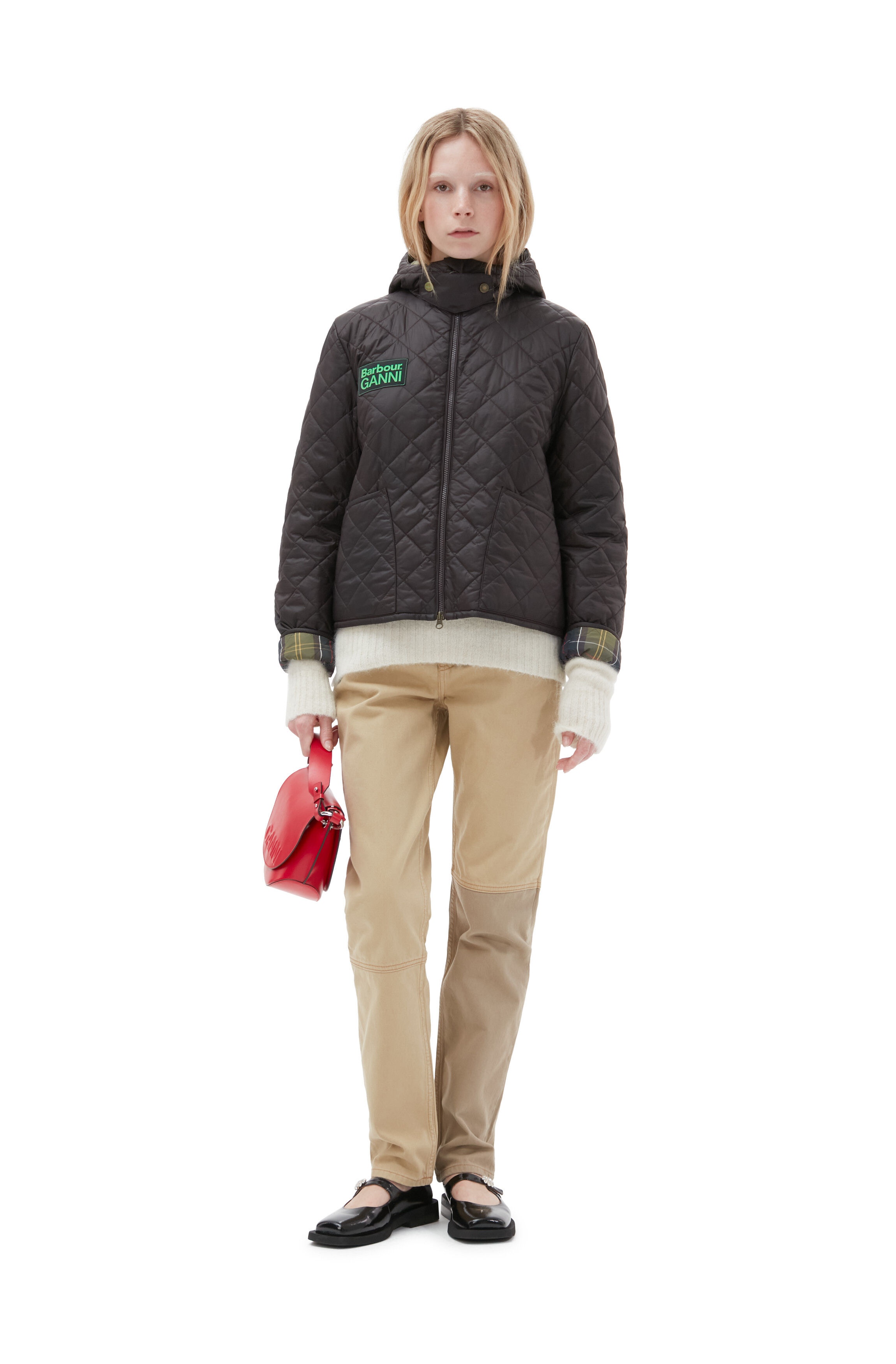 GANNI X BARBOUR REVERSIBLE LIDDESDALE JACKET - 3