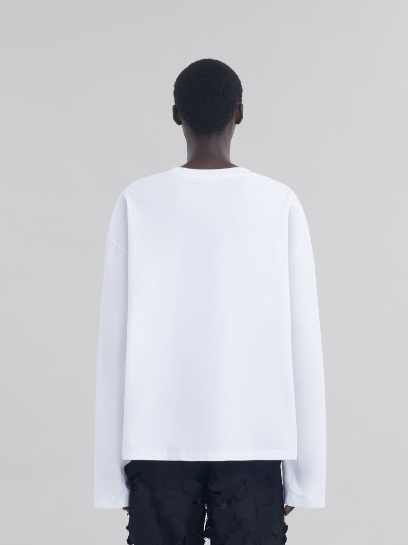 WHITE OVERSIZED ORGANIC COTTON T-SHIRT - 3
