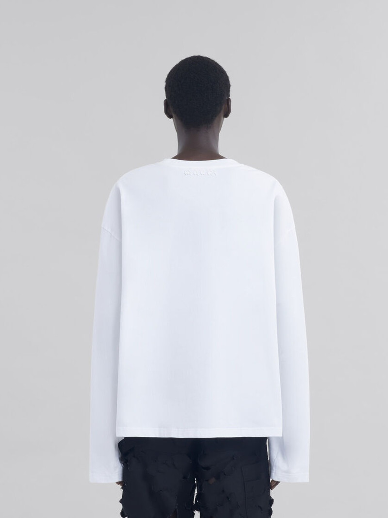 WHITE OVERSIZED ORGANIC COTTON T-SHIRT 3