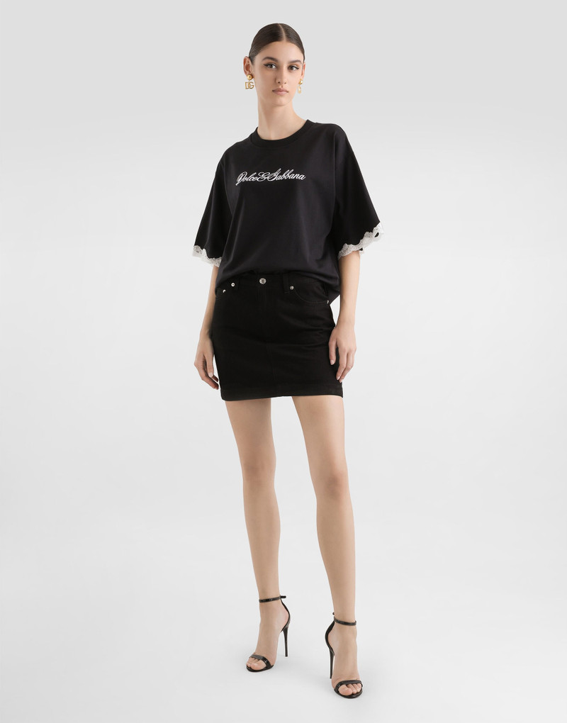 Dolce & Gabbana jersey t-shirt with embroidery outlook