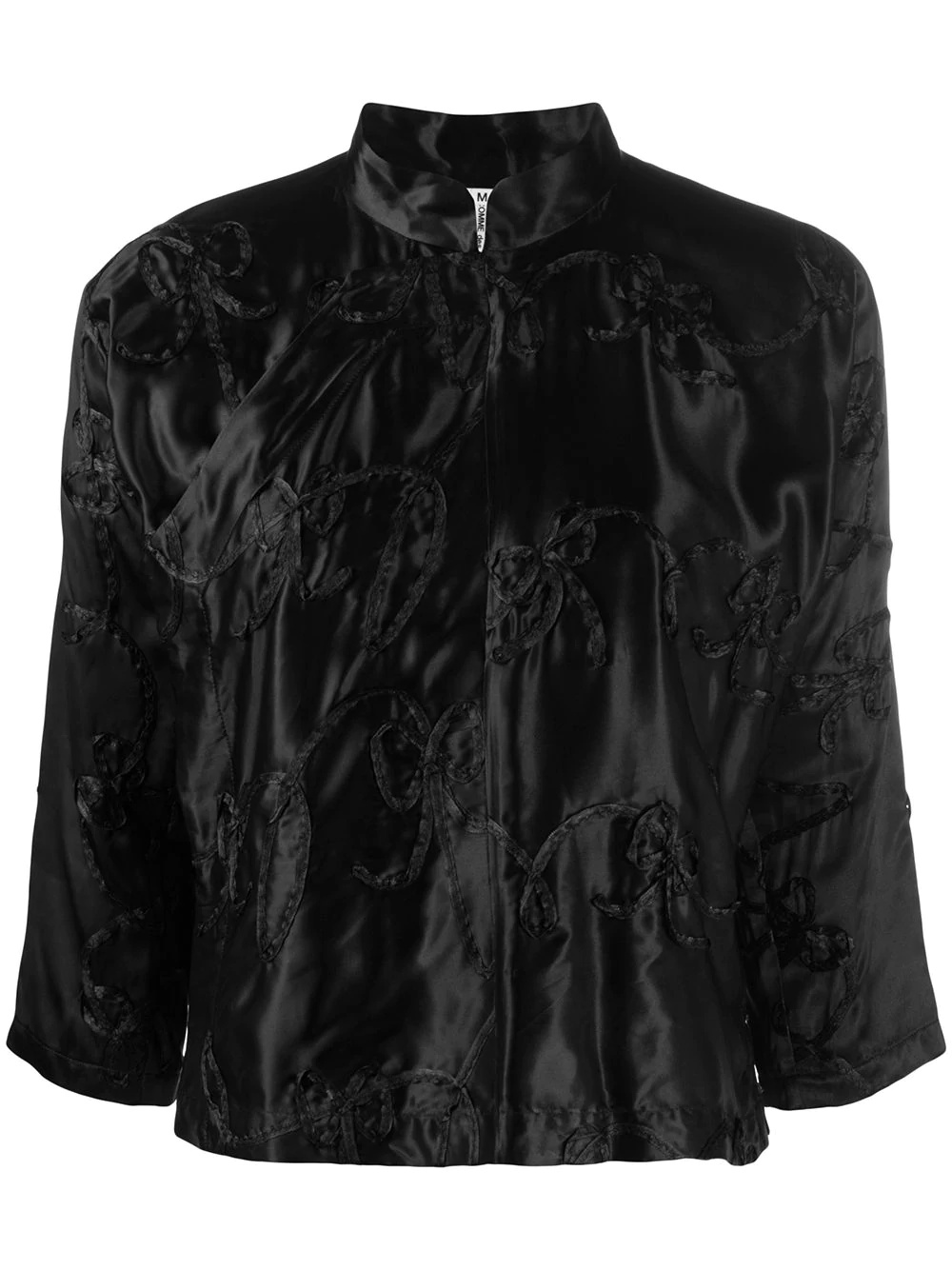 embroidered fitted jacket - 1