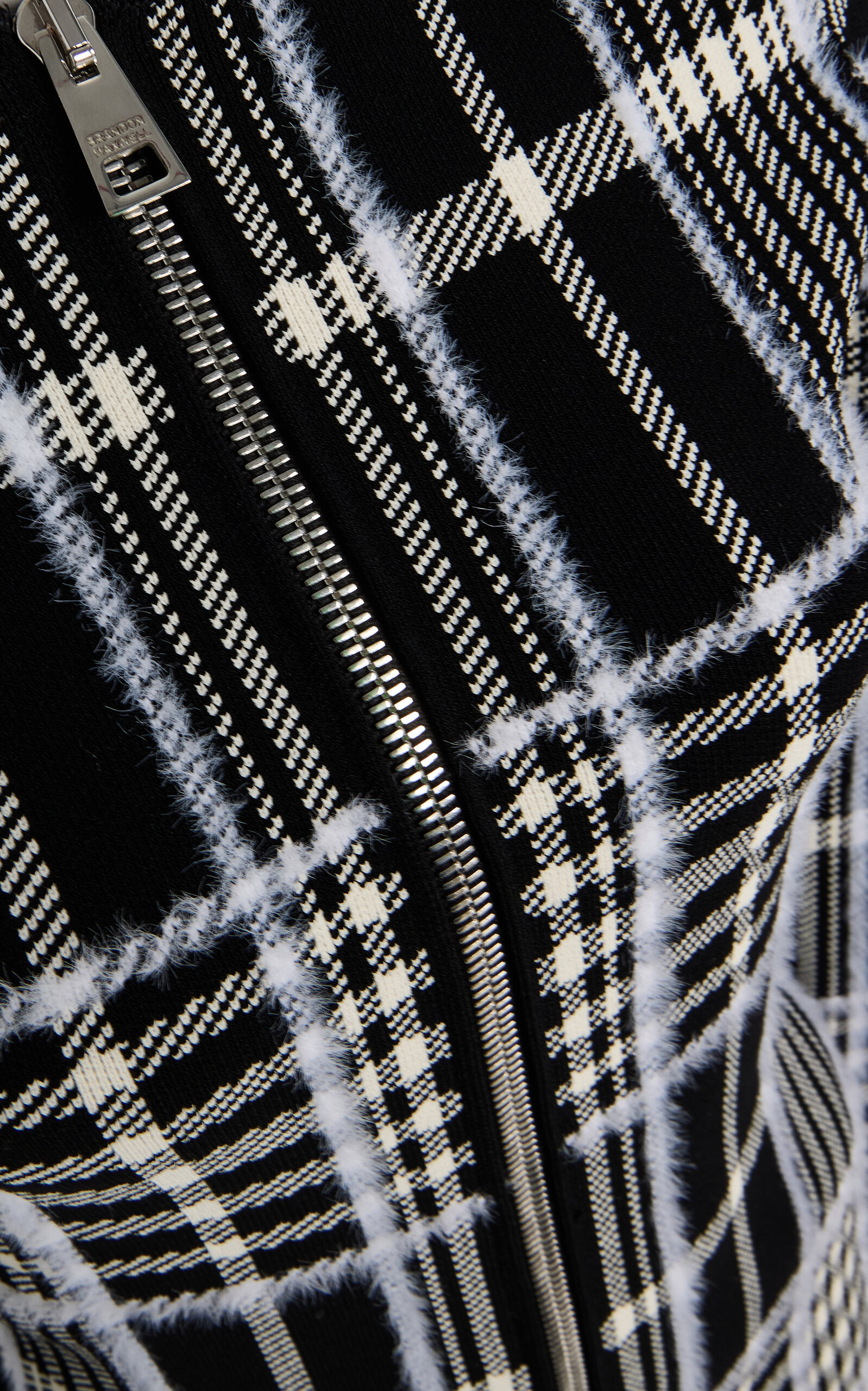 The Greer Plaid-Jacquard Cardigan black - 6