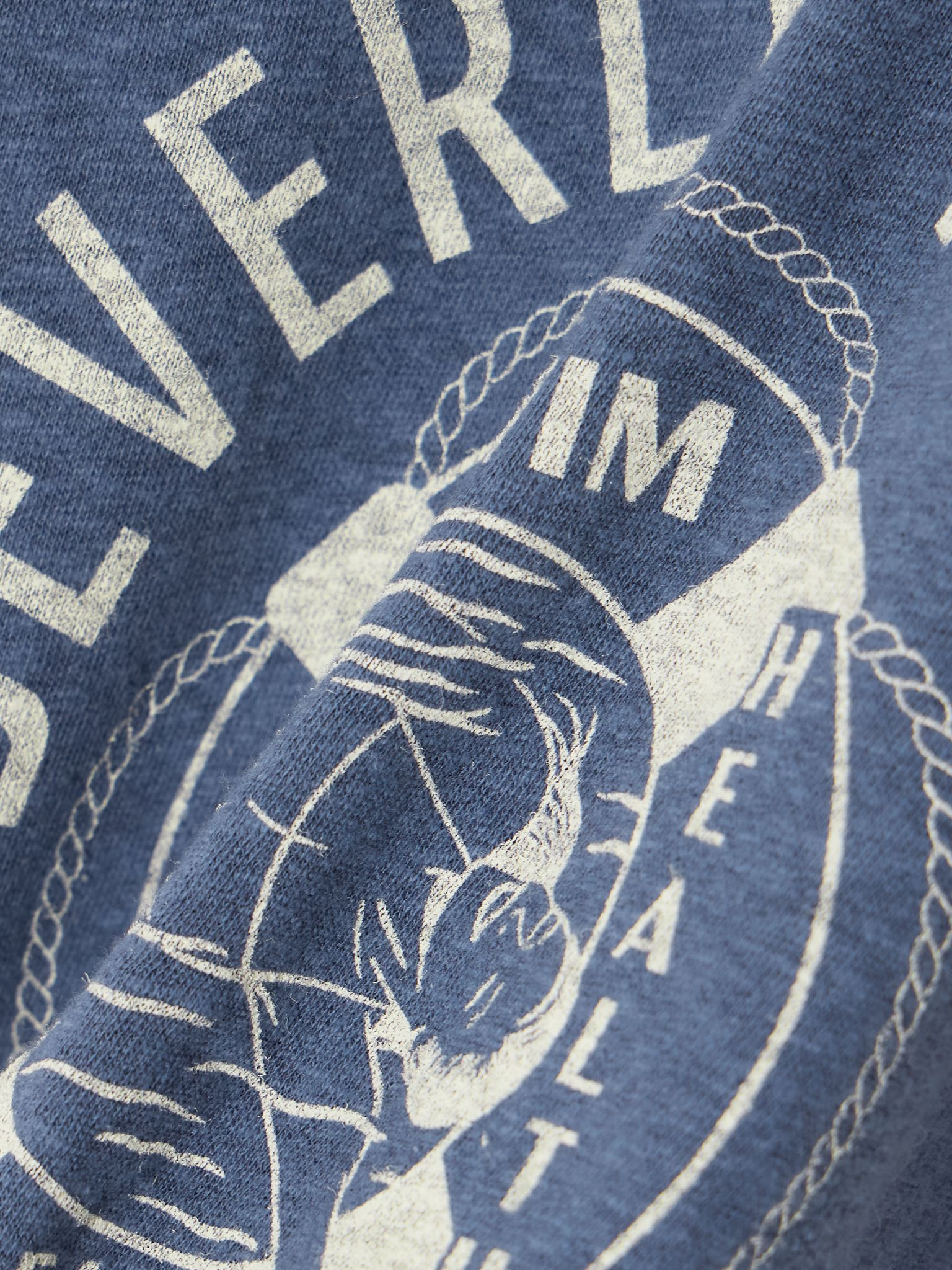 60s Slim Ringer printed cotton-blend jersey T-shirt Navy - 4