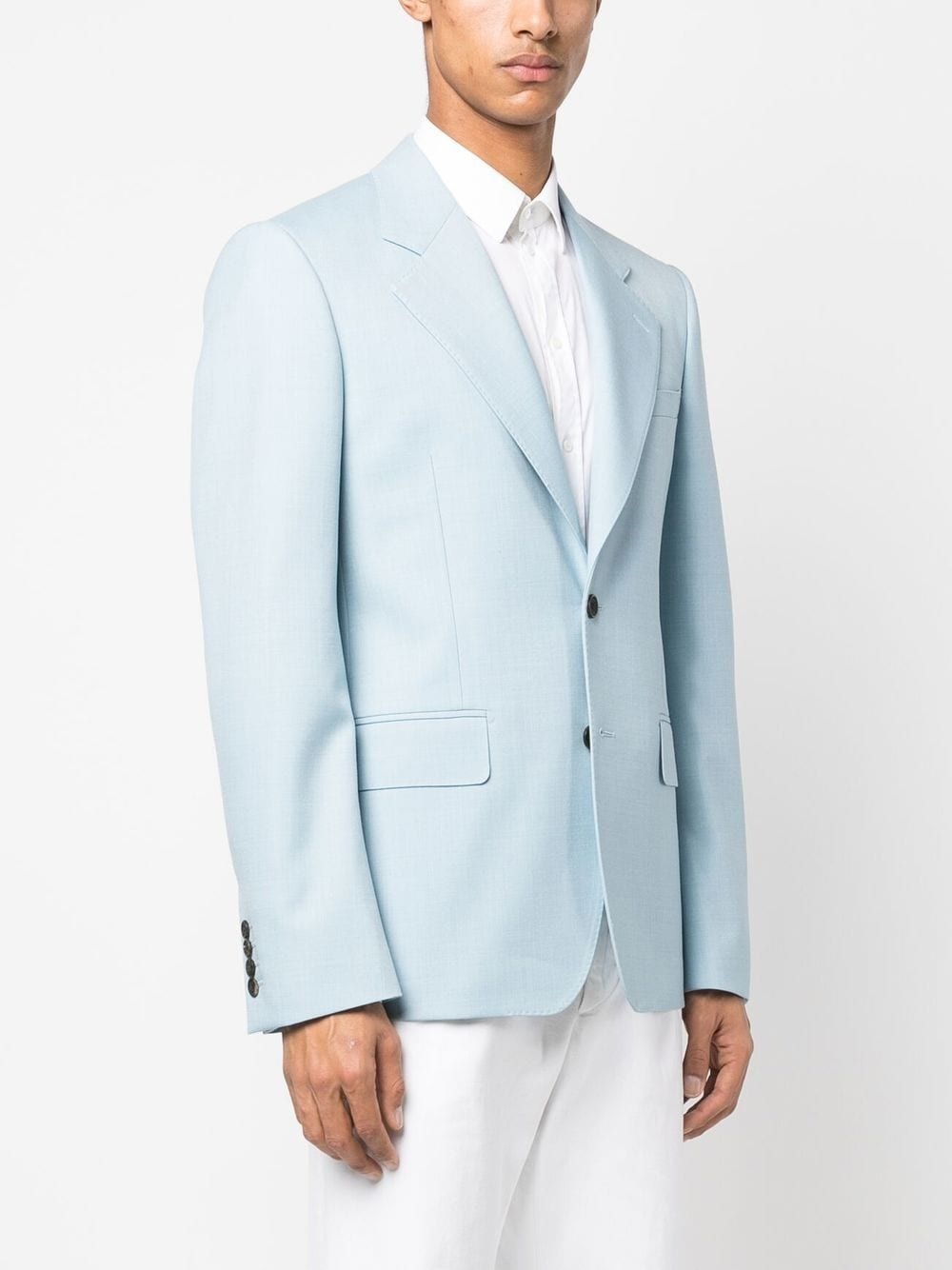 single-breasted tailored blazer - 3