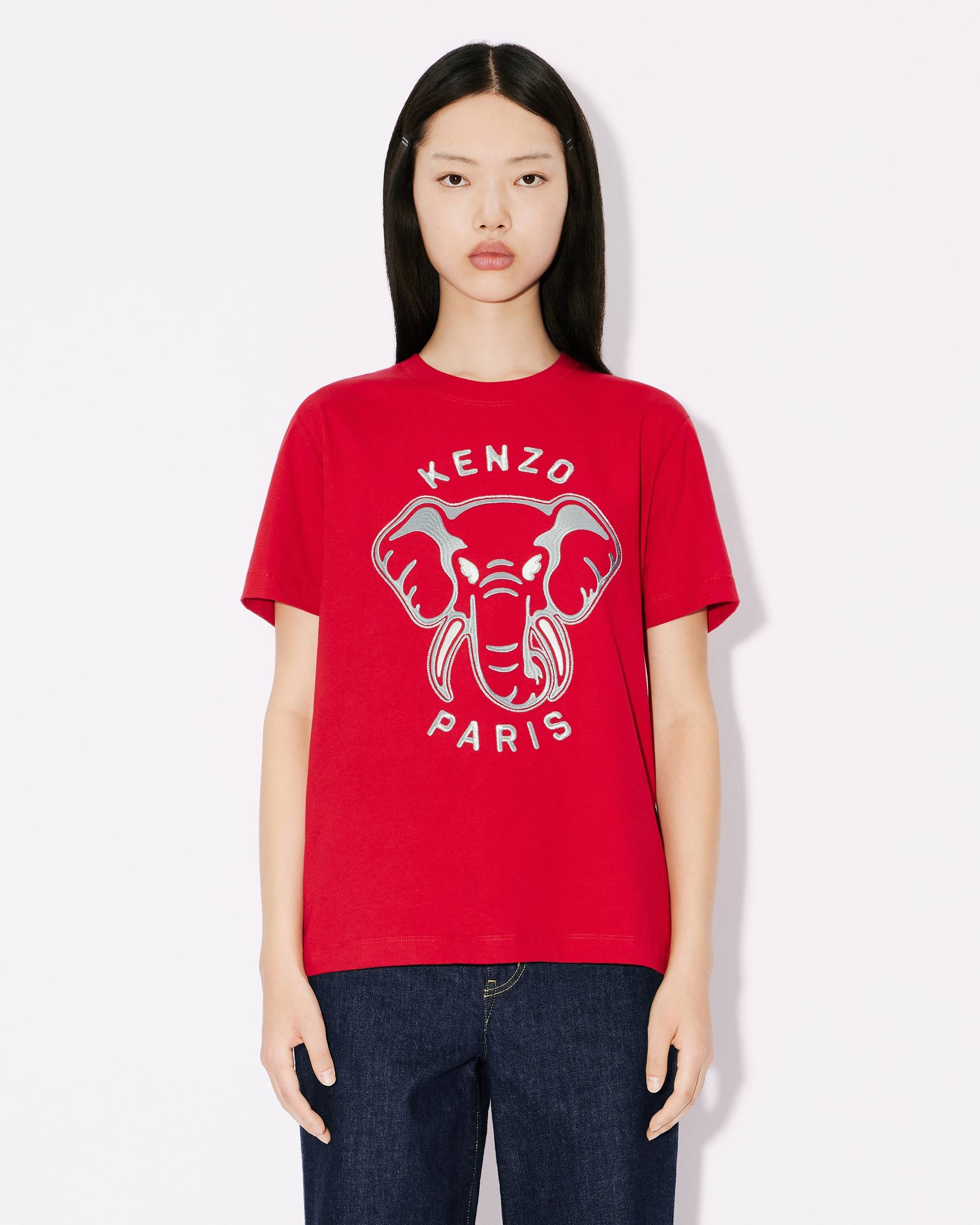 'KENZO Elephant' loose embroidered T-shirt - 3