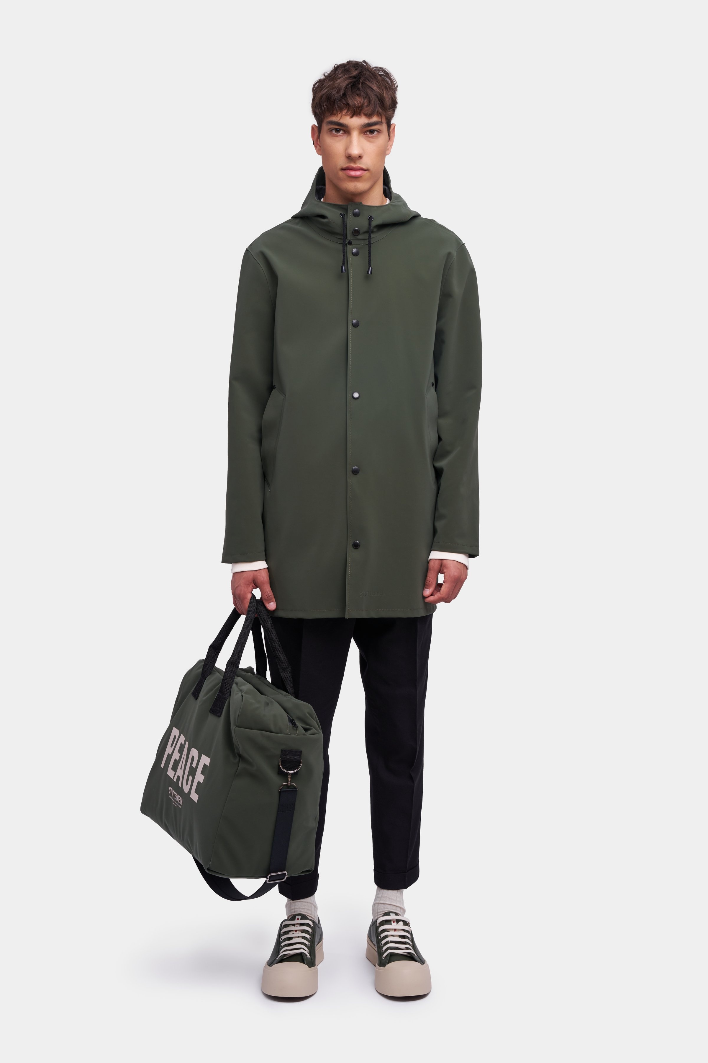 Stockholm Matte Raincoat Dark Green - 2