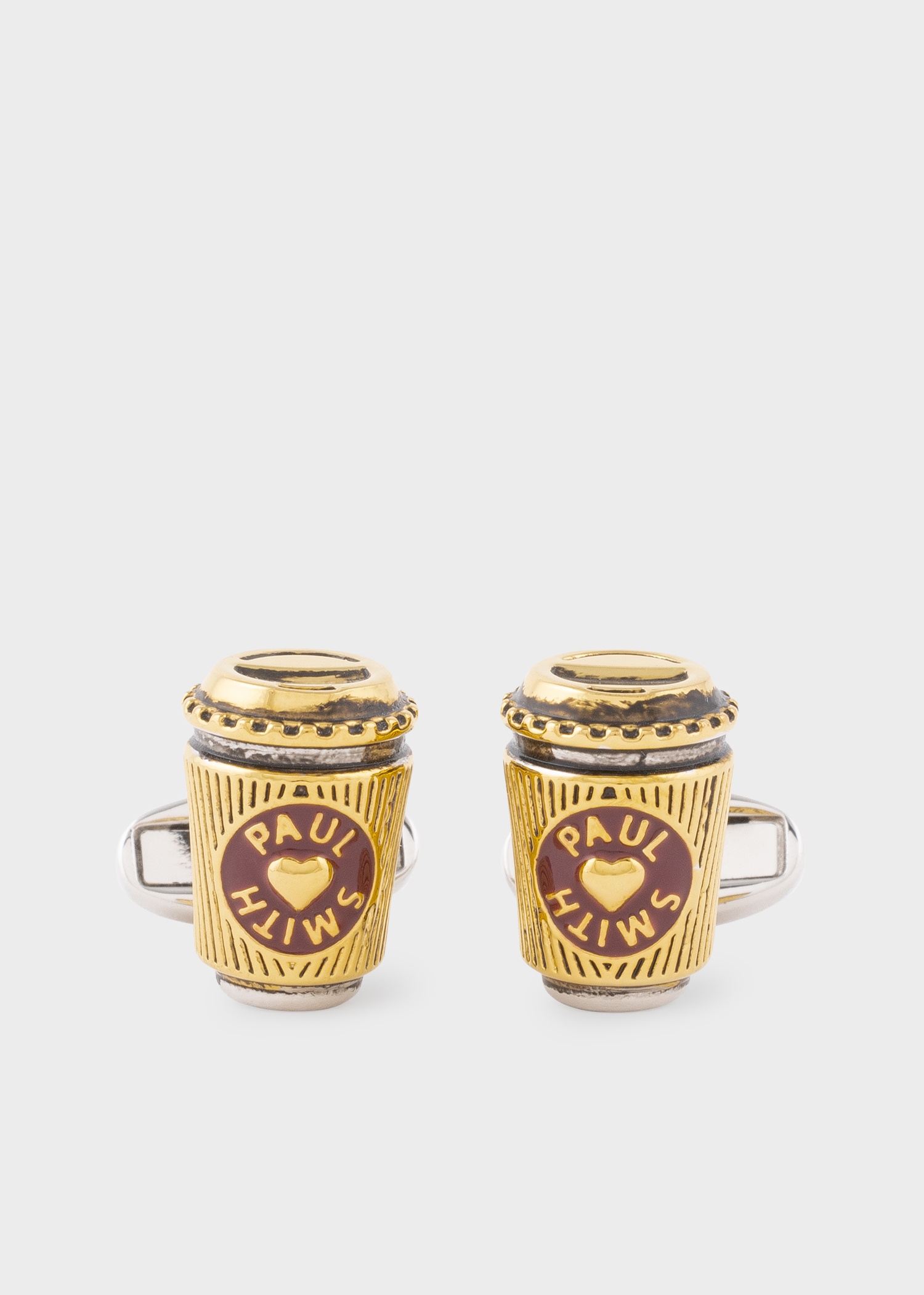 Gold 'Coffee Cup' Cufflinks - 1