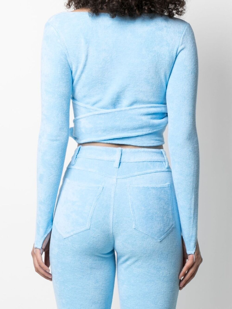 knitted wrap crop top 4