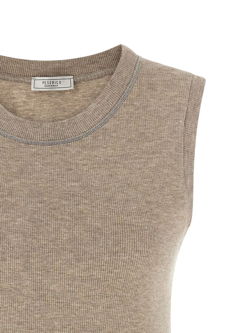 Punto Luce ribbed crew neck top 3