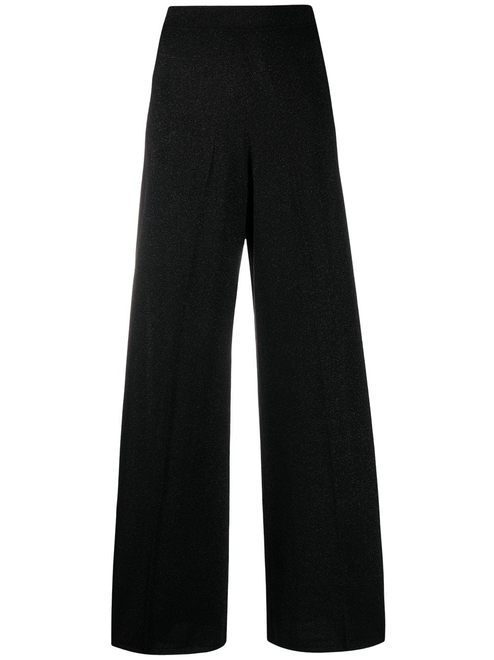 high-waisted flared trousers - 1