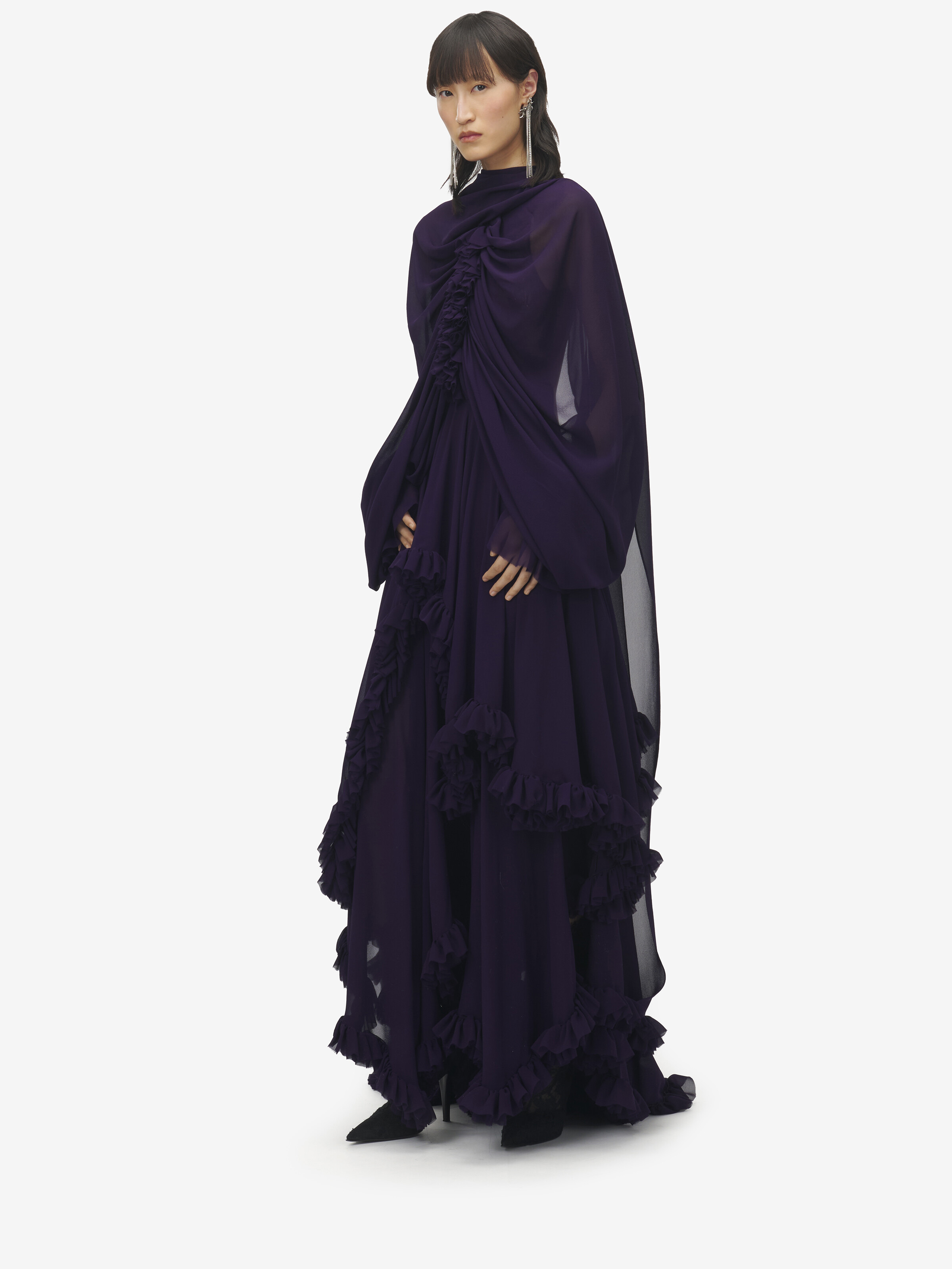 Draped Evening Dress - 3