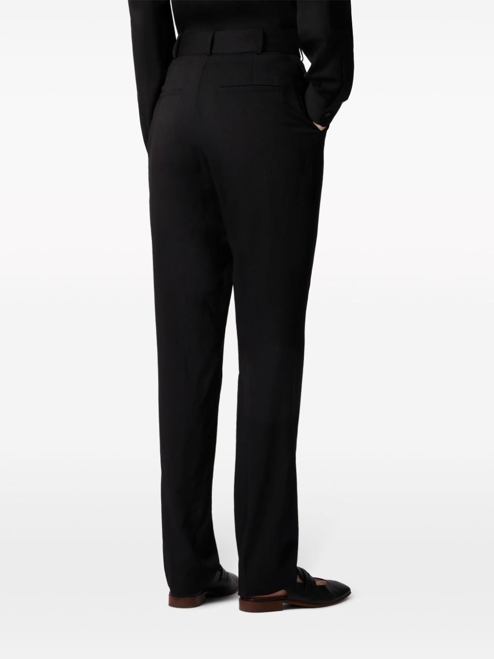 virgin wool tailored trousers - 4