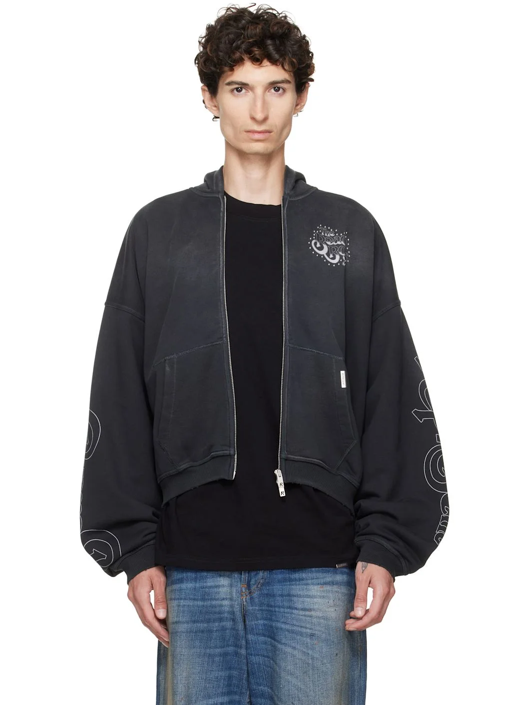 Black 'The Beach Boys' Zip-Up Hoodie - 1