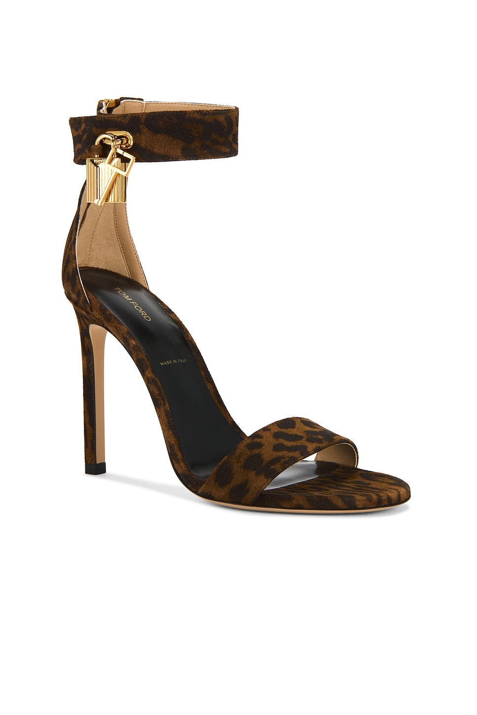 Padlock 105mm Suede Calf Sandal - 2