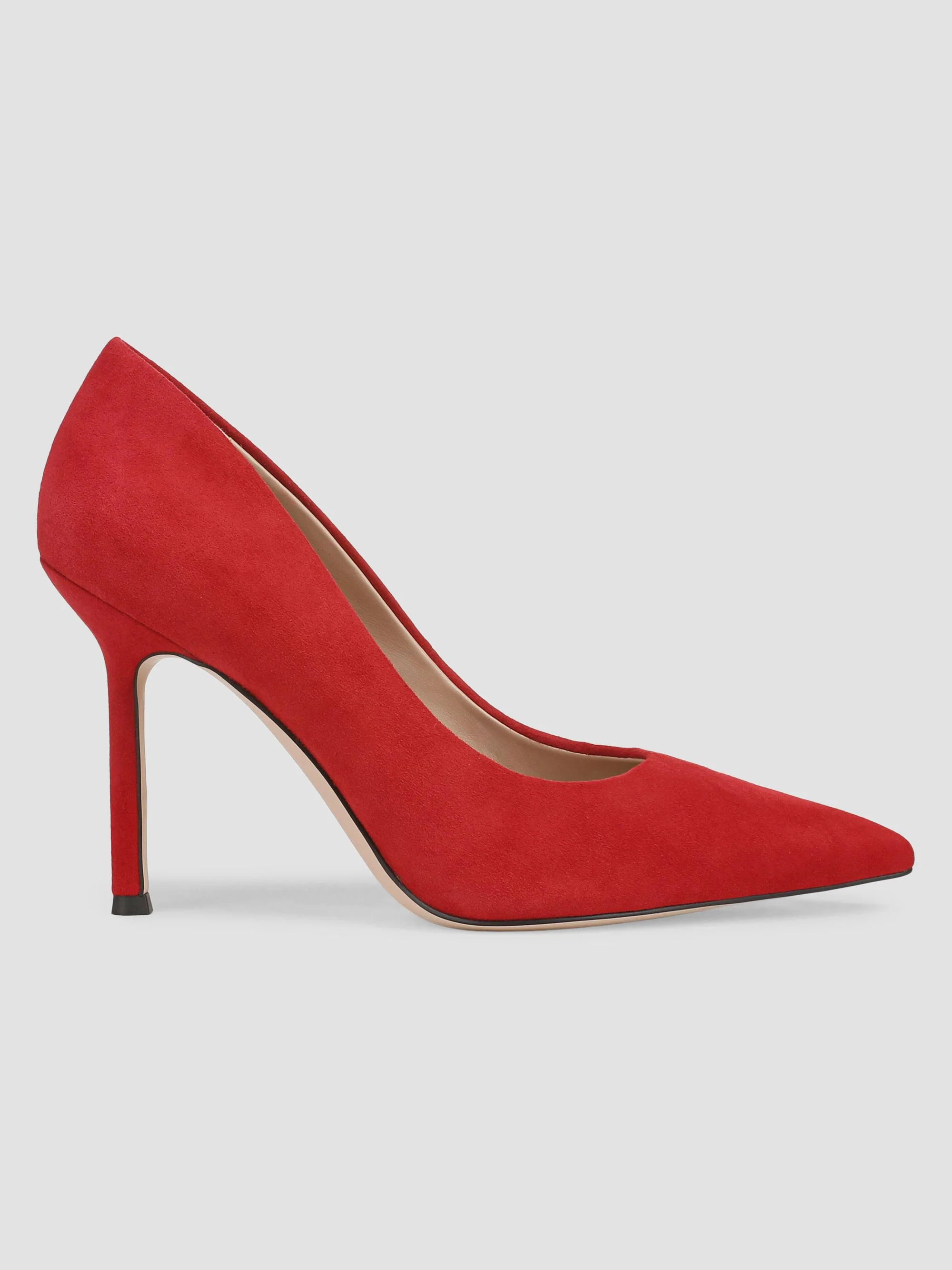 Women's Riley 95MM Suede Pumps - Racing Red - 1