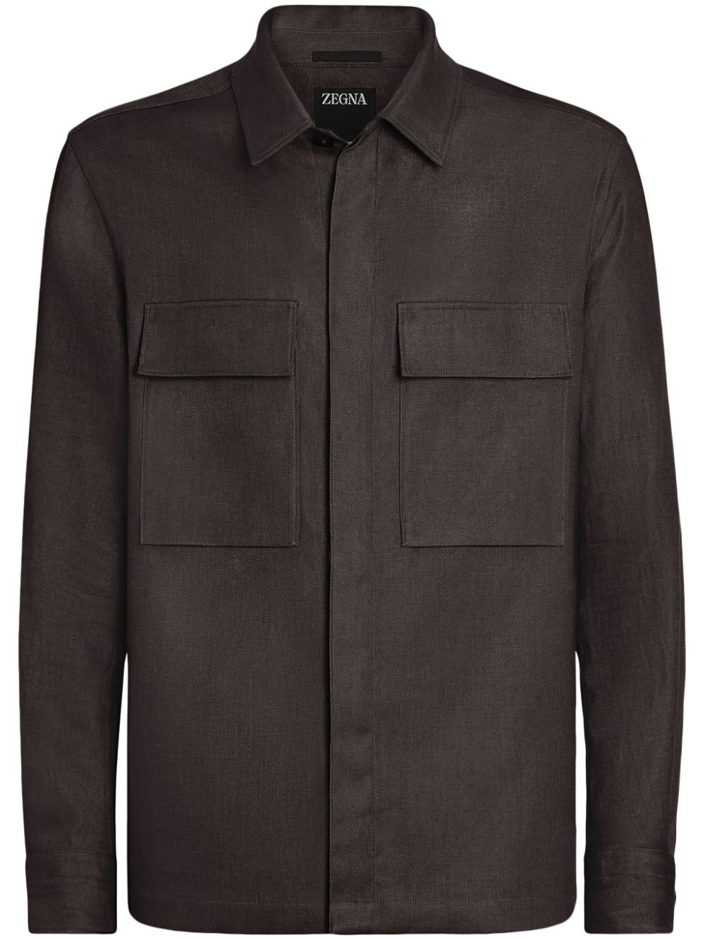linen shirt jacket - 1