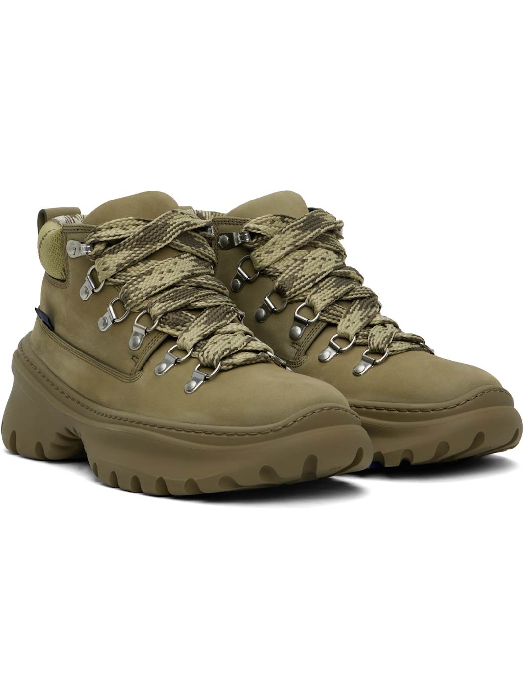 Khaki Nubuck Scoot Hike Boots - 4