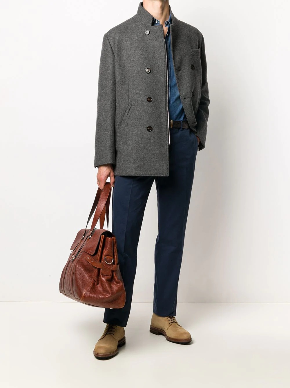 tailored peacoat - 2