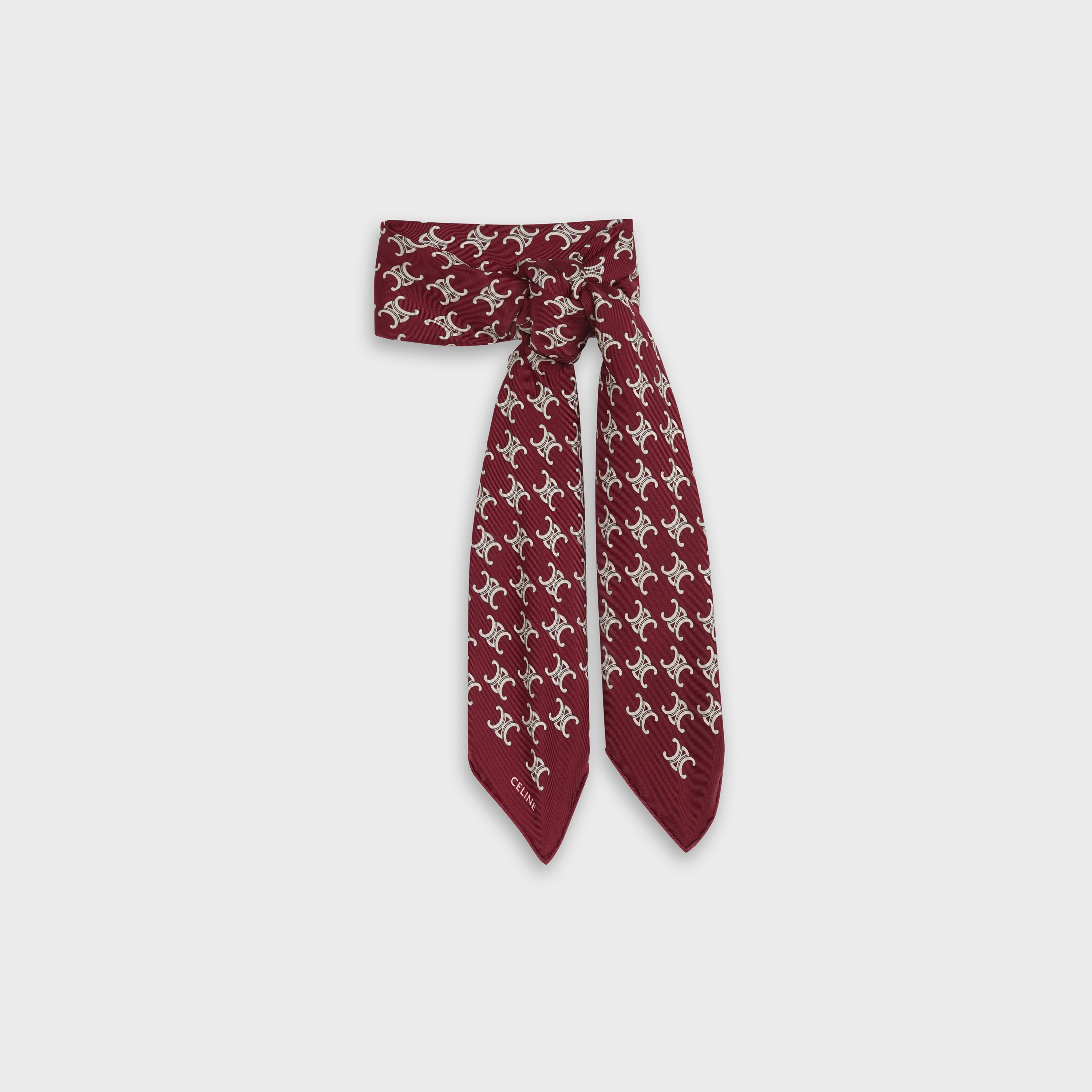 'TRIOMPHE' SIGNATURE-PRINT SQUARE IN SILK 1